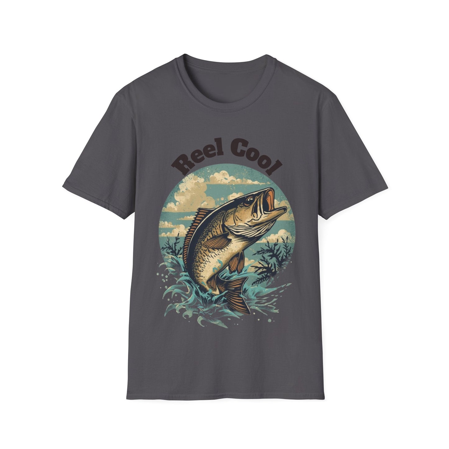 Reel Cool Fishing T-Shirt Vintage Fishing Tee for Anglers - SJM Print Store