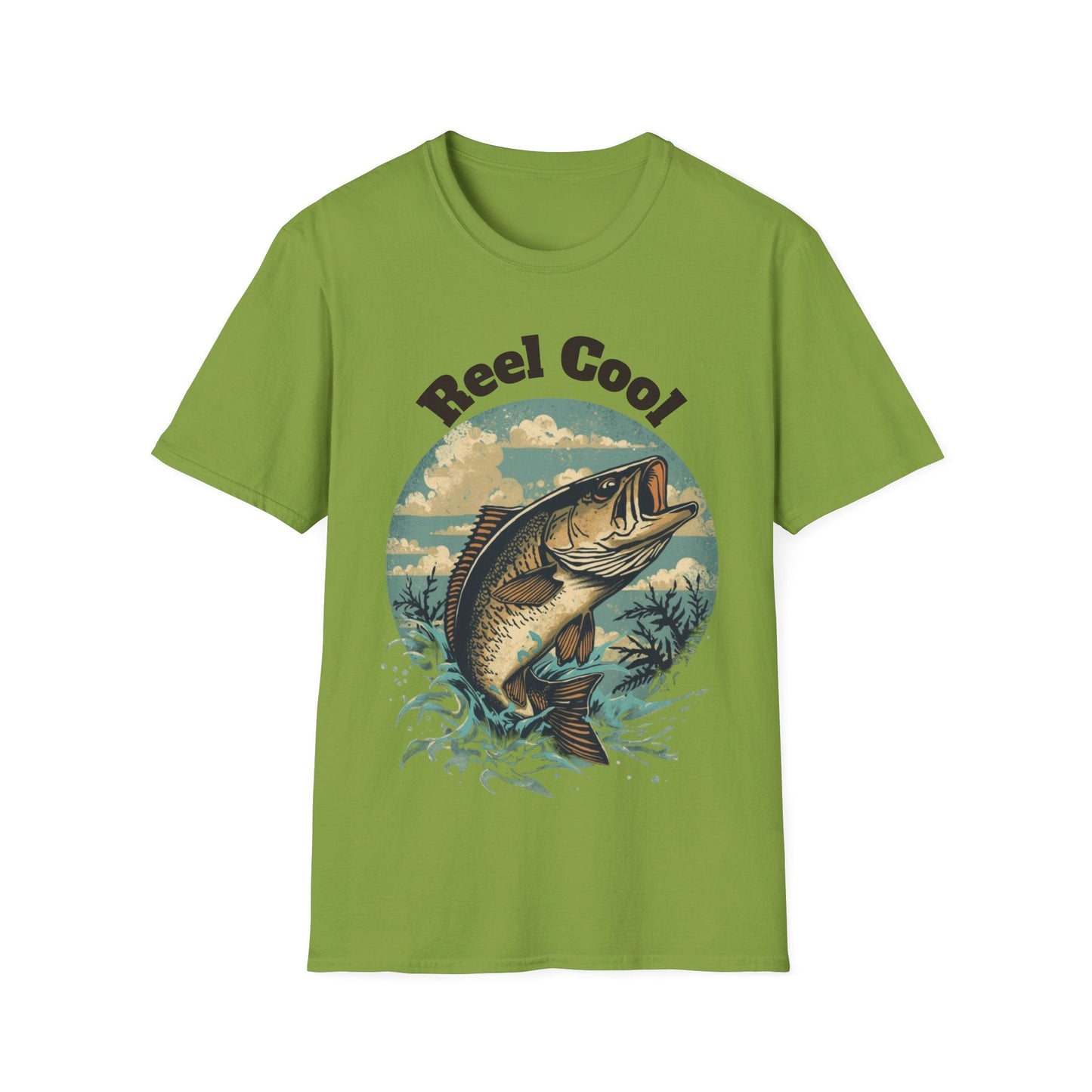 Reel Cool Fishing T-Shirt Vintage Fishing Tee for Anglers - SJM Print Store