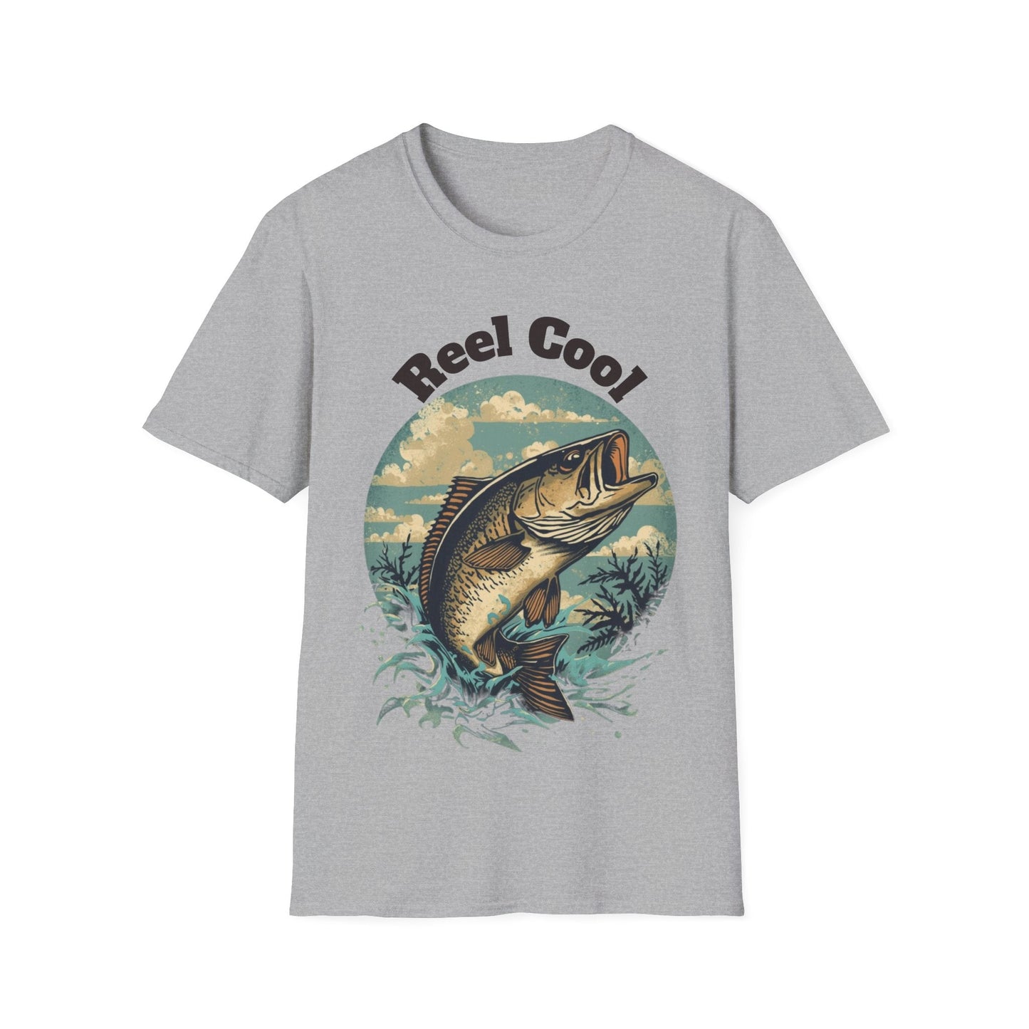 Reel Cool Fishing T-Shirt Vintage Fishing Tee for Anglers - SJM Print Store