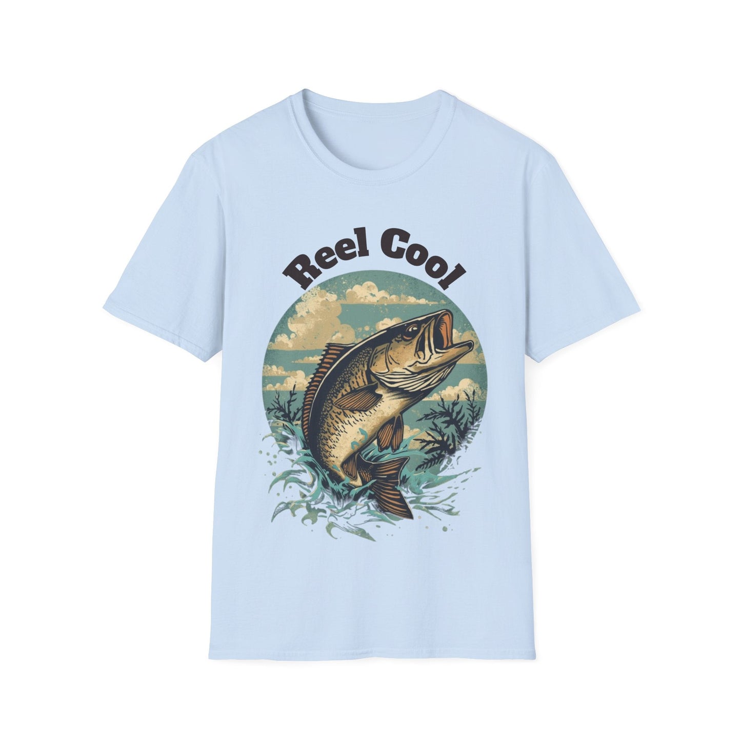 Reel Cool Fishing T-Shirt Vintage Fishing Tee for Anglers - SJM Print Store