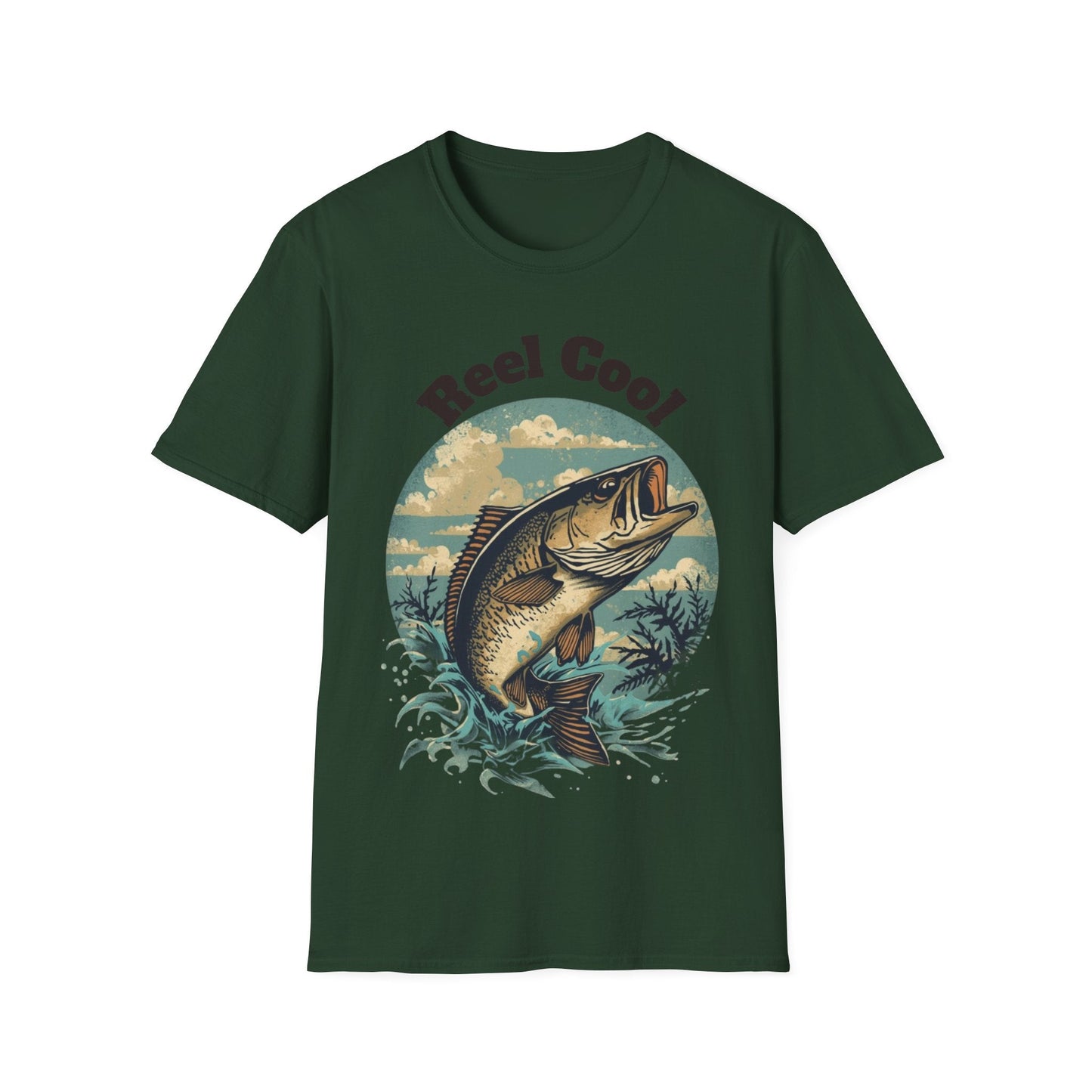 Reel Cool Fishing T-Shirt Vintage Fishing Tee for Anglers - SJM Print Store
