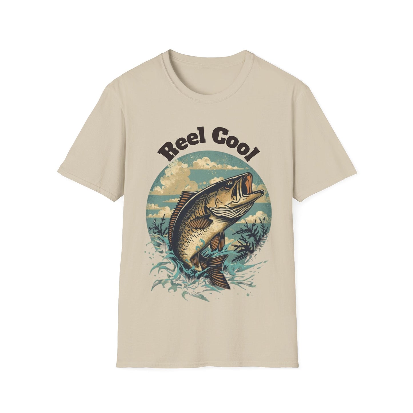 Reel Cool Fishing T-Shirt Vintage Fishing Tee for Anglers - SJM Print Store