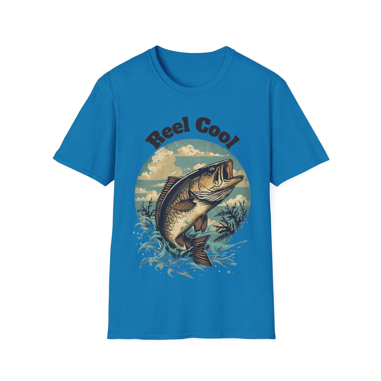 Reel Cool Fishing T-Shirt Vintage Fishing Tee for Anglers - SJM Print Store