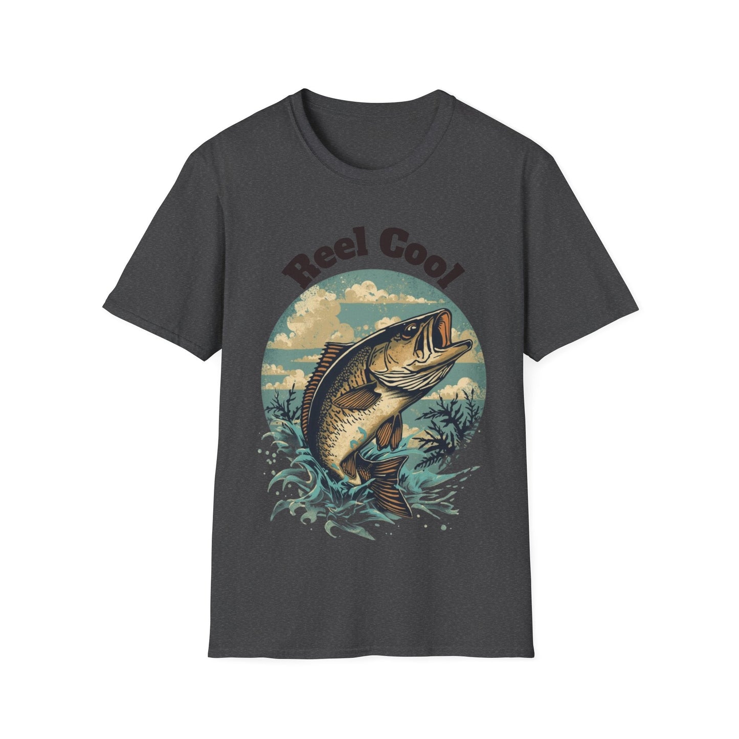 Reel Cool Fishing T-Shirt Vintage Fishing Tee for Anglers - SJM Print Store