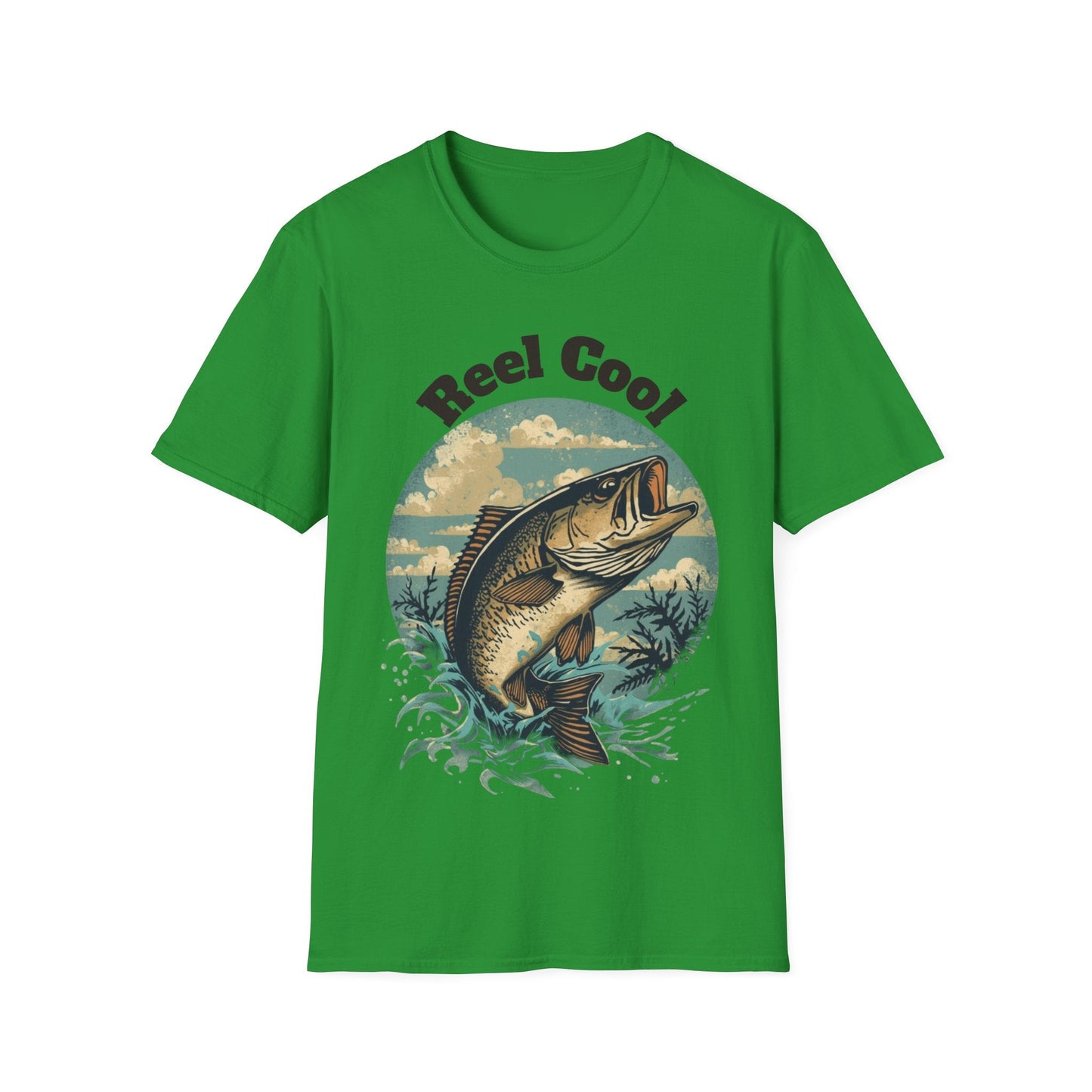 Reel Cool Fishing T-Shirt Vintage Fishing Tee for Anglers - SJM Print Store