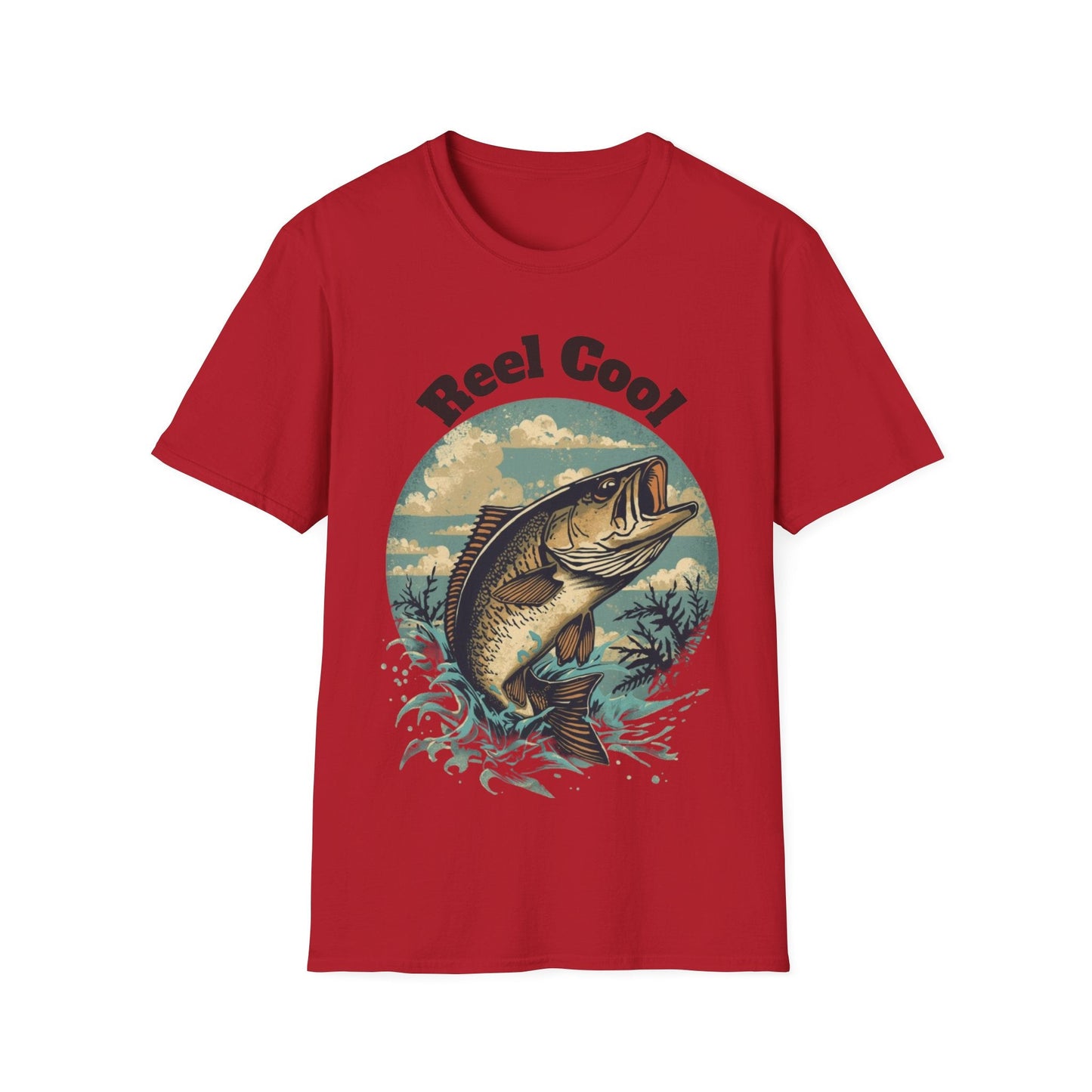 Reel Cool Fishing T-Shirt Vintage Fishing Tee for Anglers - SJM Print Store