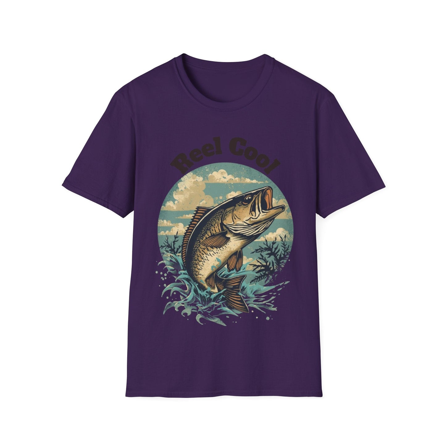 Reel Cool Fishing T-Shirt Vintage Fishing Tee for Anglers - SJM Print Store