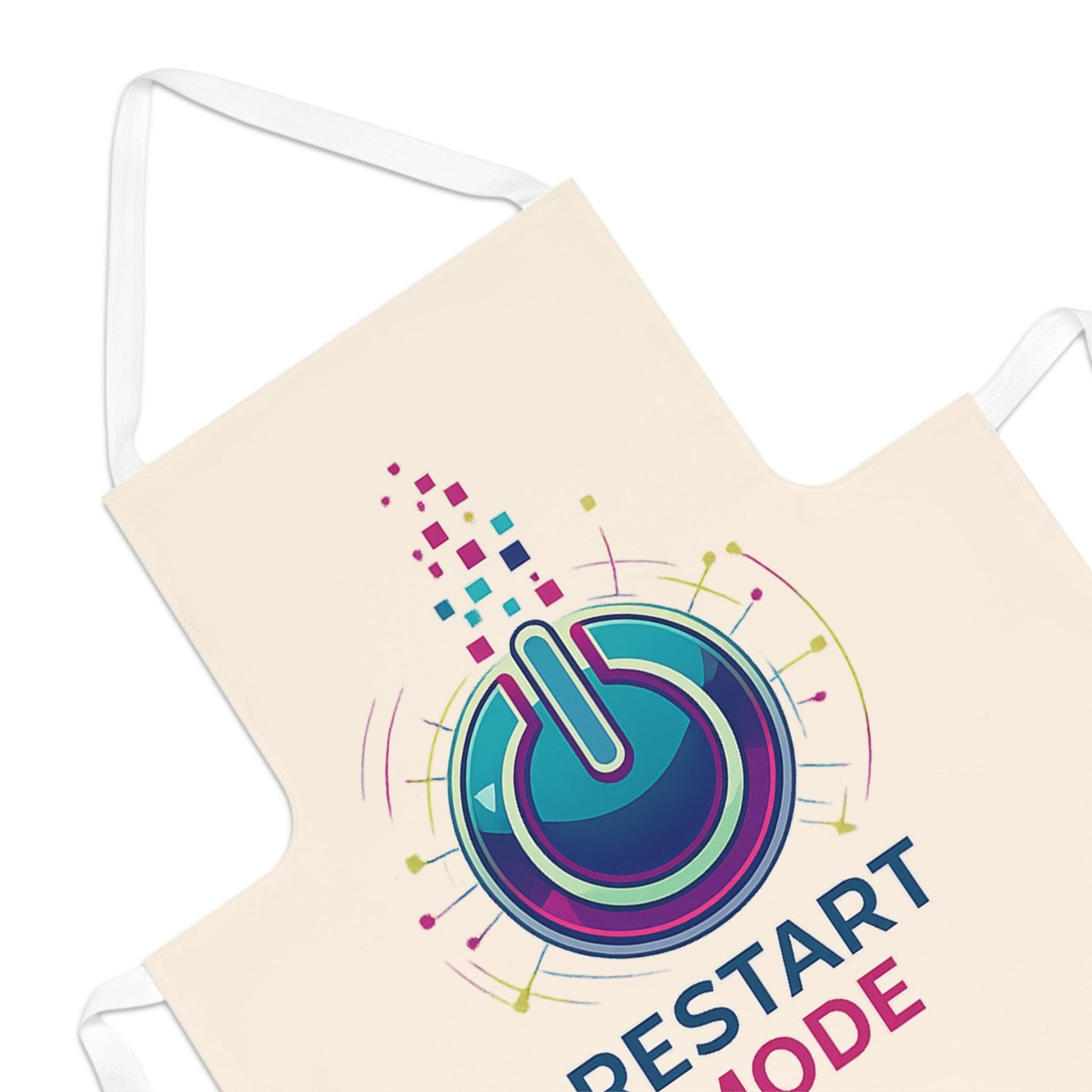 Restart Mode Apron | Baking Apron | Cooking Apron | Funny Kitchen Apron | Gift for Bakers | Unisex Kitchen Apron - SJM Print Store