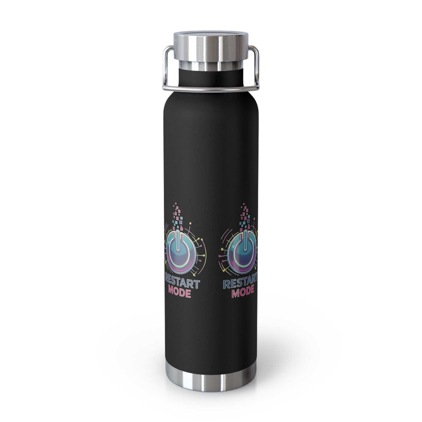 Restart Mode Insulated Water Bottle | Stainless Steel Travel Flask | Double Wall Vacuum Bottle | Hiking & Outdoor Lifestyle Flask - SJM Print Store