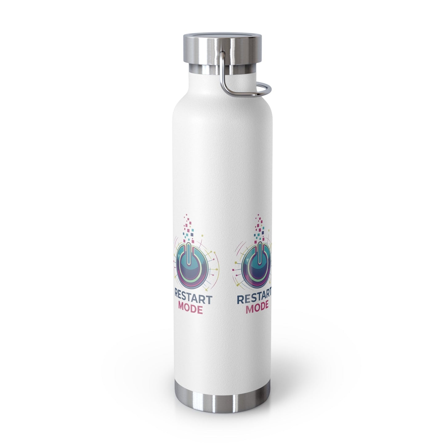 Restart Mode Insulated Water Bottle | Stainless Steel Travel Flask | Double Wall Vacuum Bottle | Hiking & Outdoor Lifestyle Flask - SJM Print Store