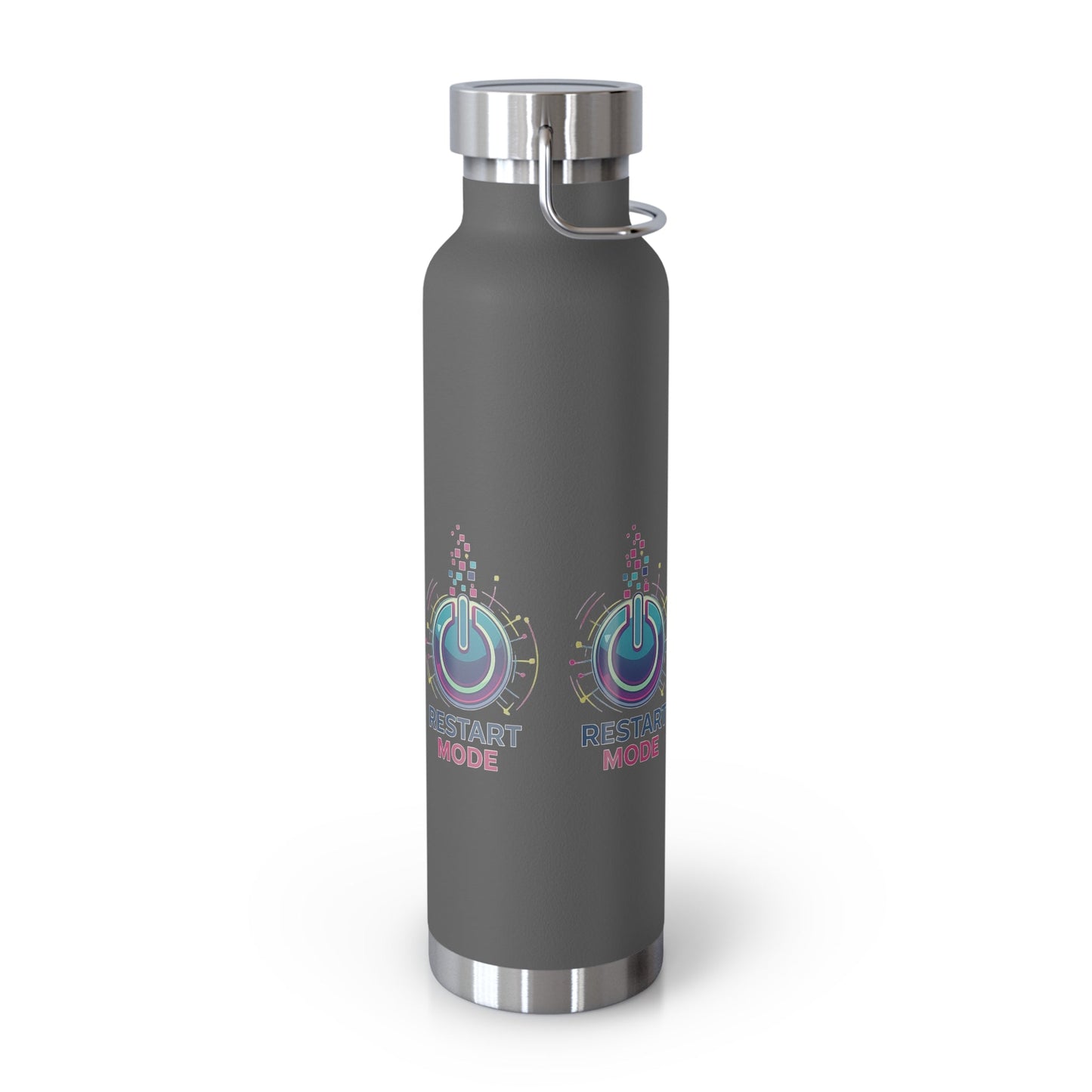 Restart Mode Insulated Water Bottle | Stainless Steel Travel Flask | Double Wall Vacuum Bottle | Hiking & Outdoor Lifestyle Flask - SJM Print Store