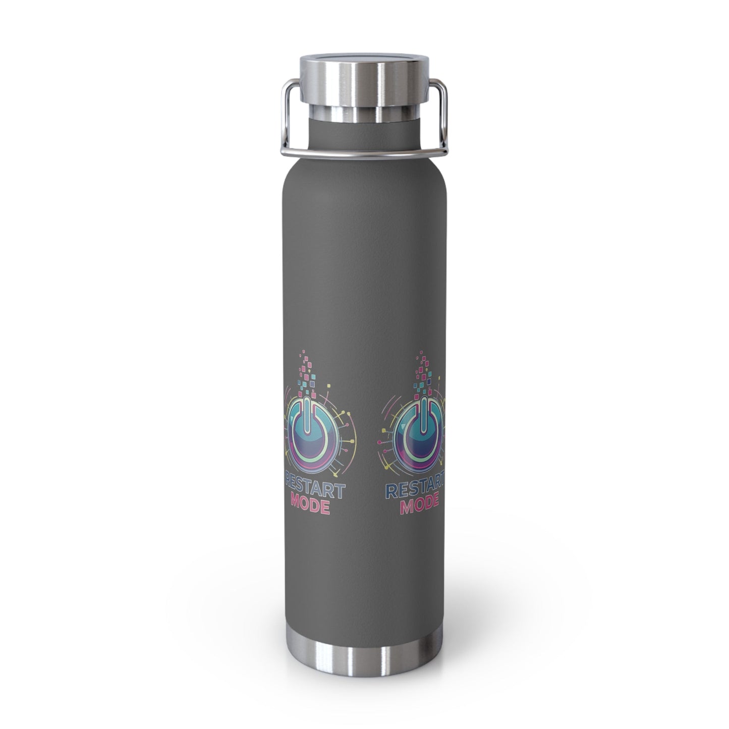 Restart Mode Insulated Water Bottle | Stainless Steel Travel Flask | Double Wall Vacuum Bottle | Hiking & Outdoor Lifestyle Flask - SJM Print Store