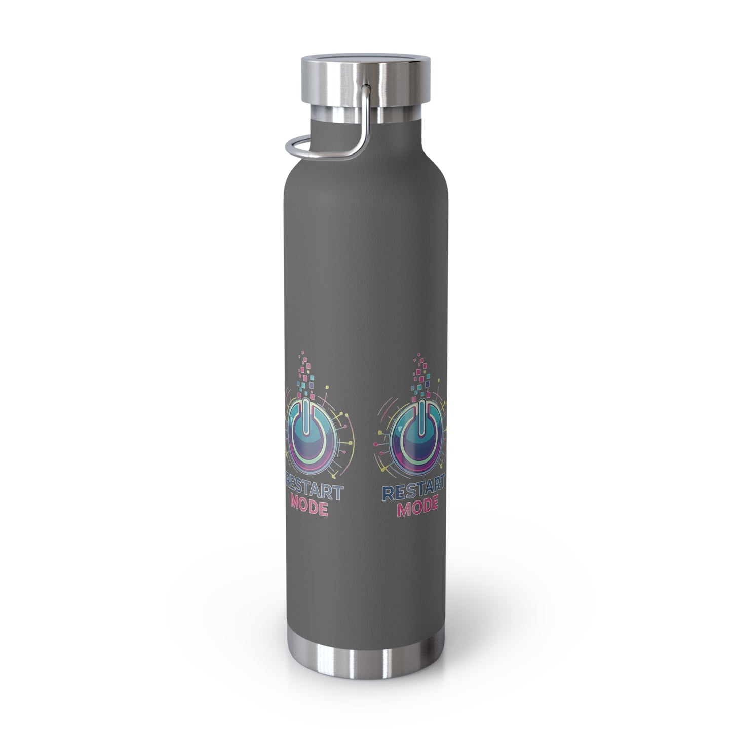 Restart Mode Insulated Water Bottle | Stainless Steel Travel Flask | Double Wall Vacuum Bottle | Hiking & Outdoor Lifestyle Flask - SJM Print Store