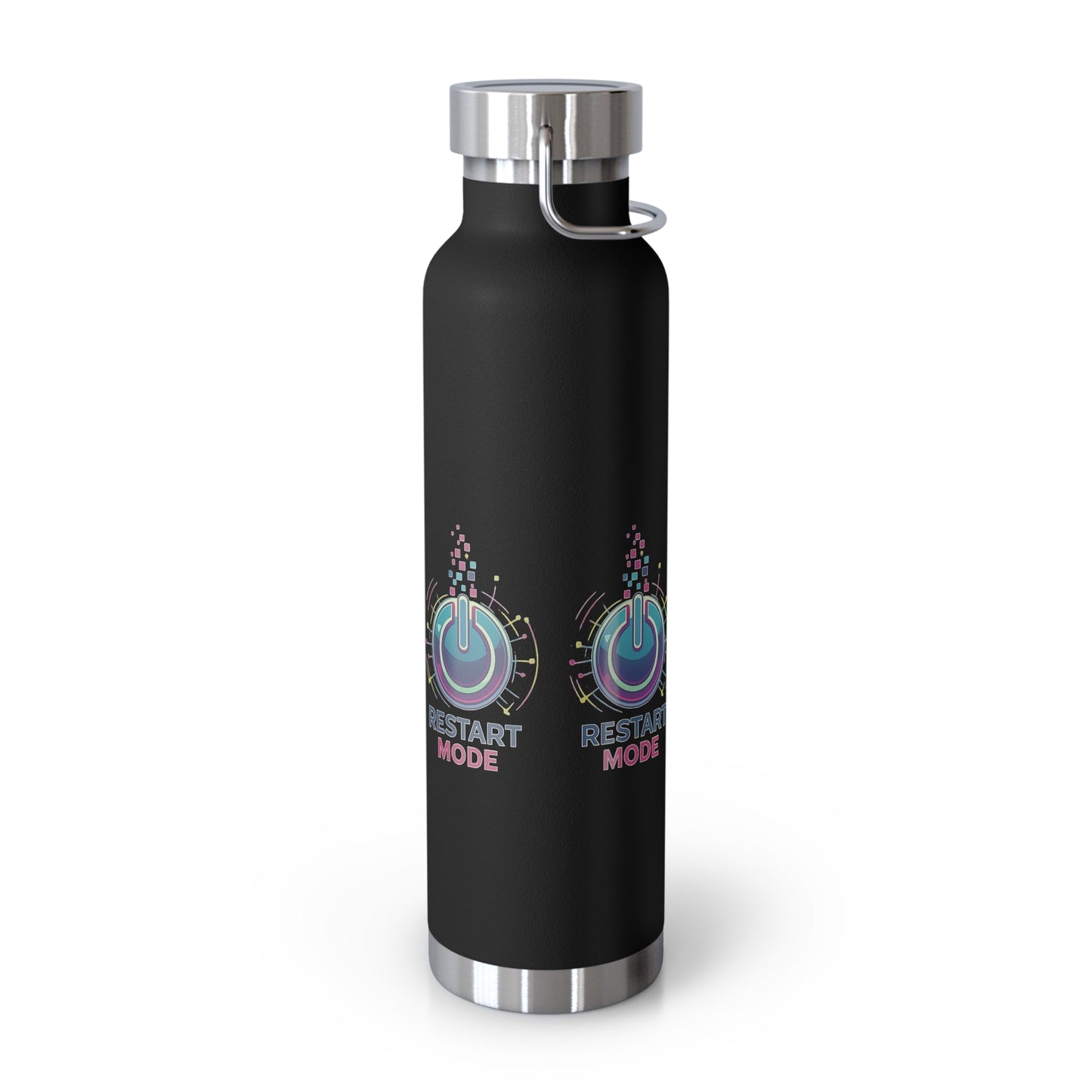 Restart Mode Insulated Water Bottle | Stainless Steel Travel Flask | Double Wall Vacuum Bottle | Hiking & Outdoor Lifestyle Flask - SJM Print Store