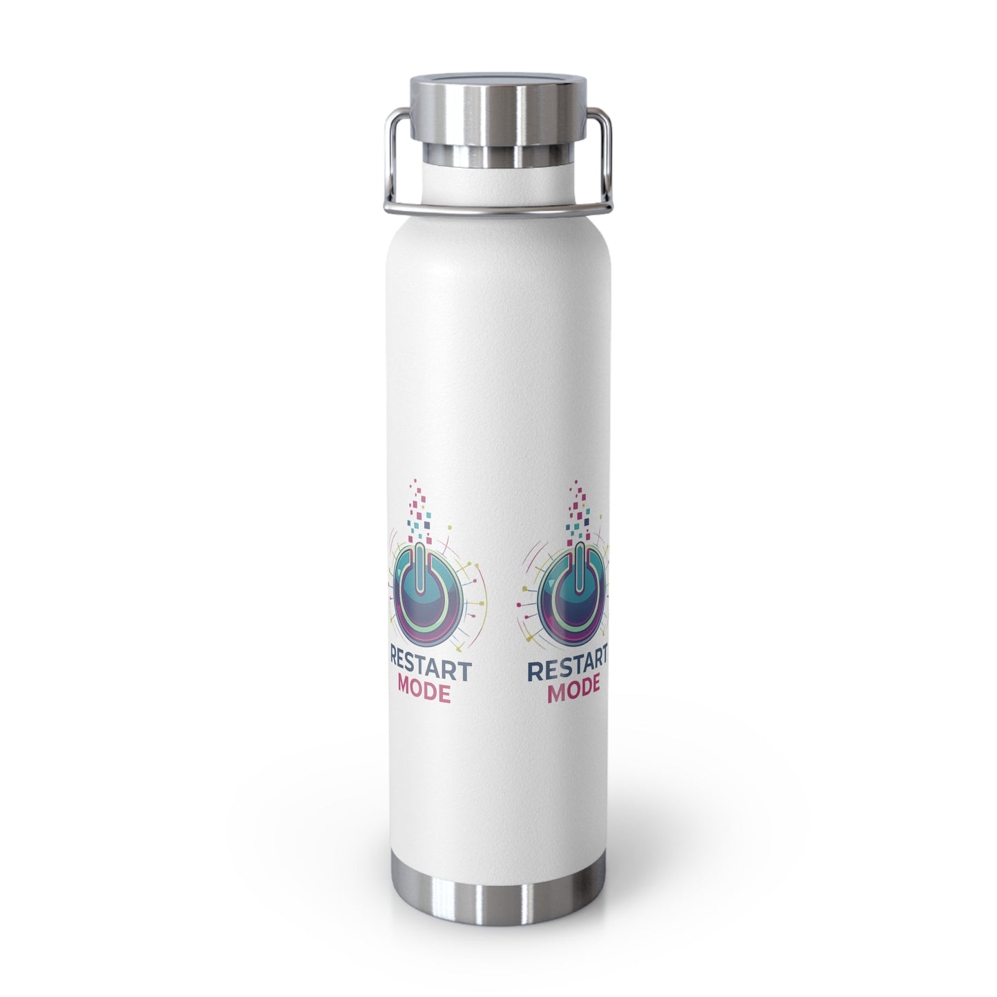 Restart Mode Insulated Water Bottle | Stainless Steel Travel Flask | Double Wall Vacuum Bottle | Hiking & Outdoor Lifestyle Flask - SJM Print Store