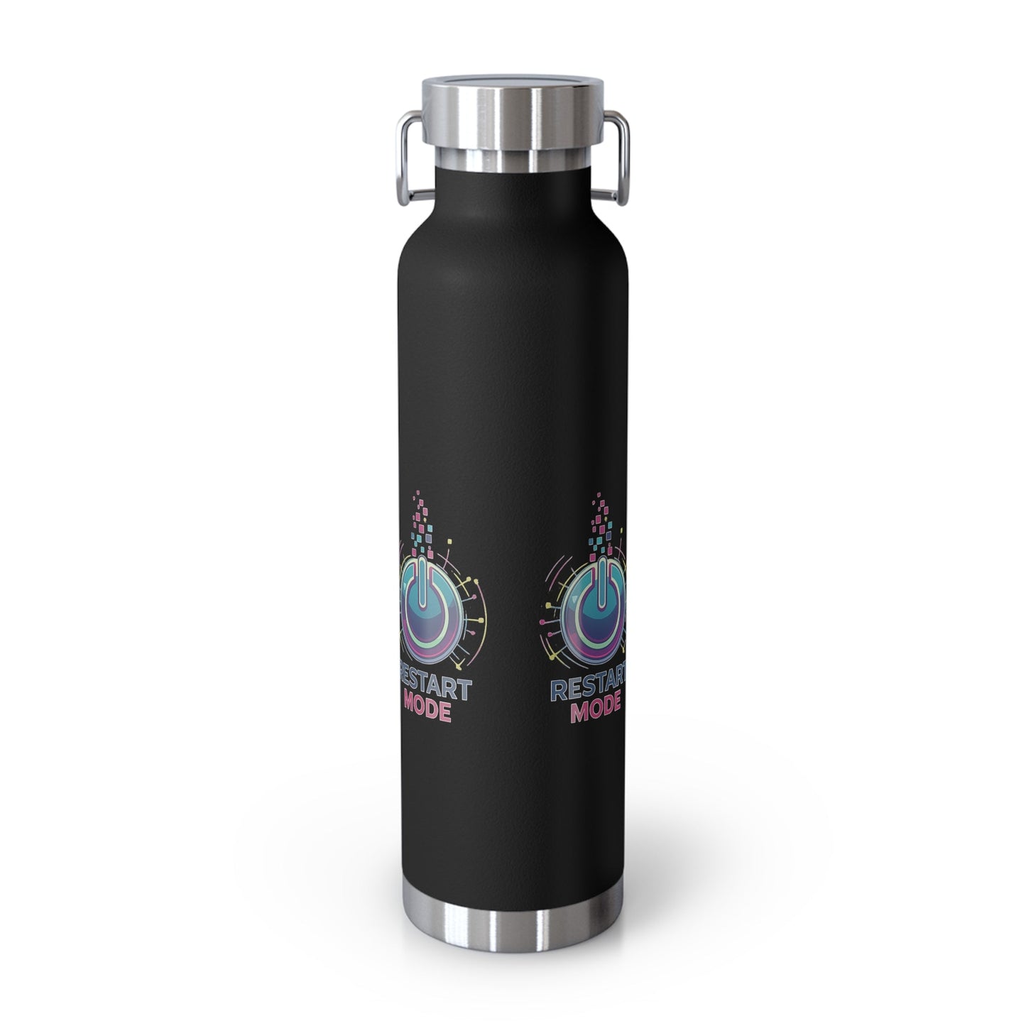 Restart Mode Insulated Water Bottle | Stainless Steel Travel Flask | Double Wall Vacuum Bottle | Hiking & Outdoor Lifestyle Flask - SJM Print Store