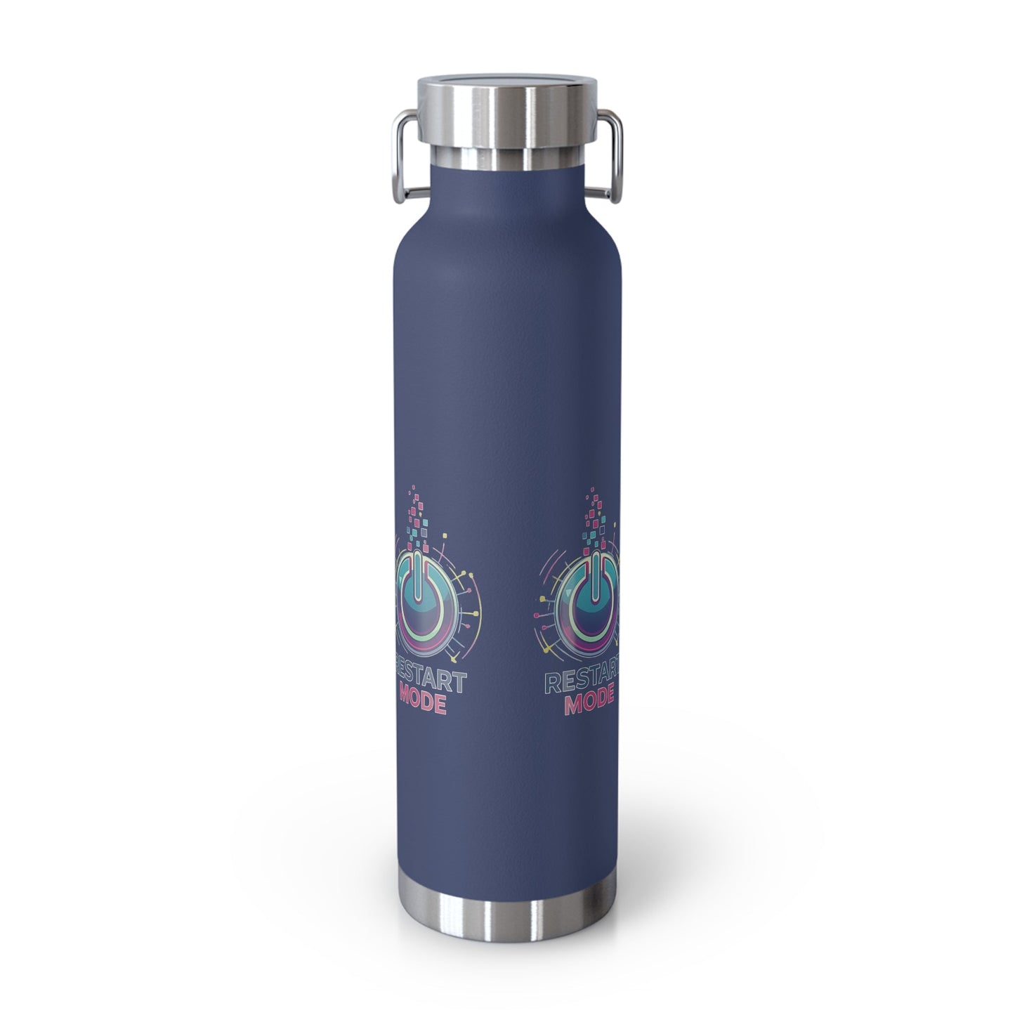 Restart Mode Insulated Water Bottle | Stainless Steel Travel Flask | Double Wall Vacuum Bottle | Hiking & Outdoor Lifestyle Flask - SJM Print Store