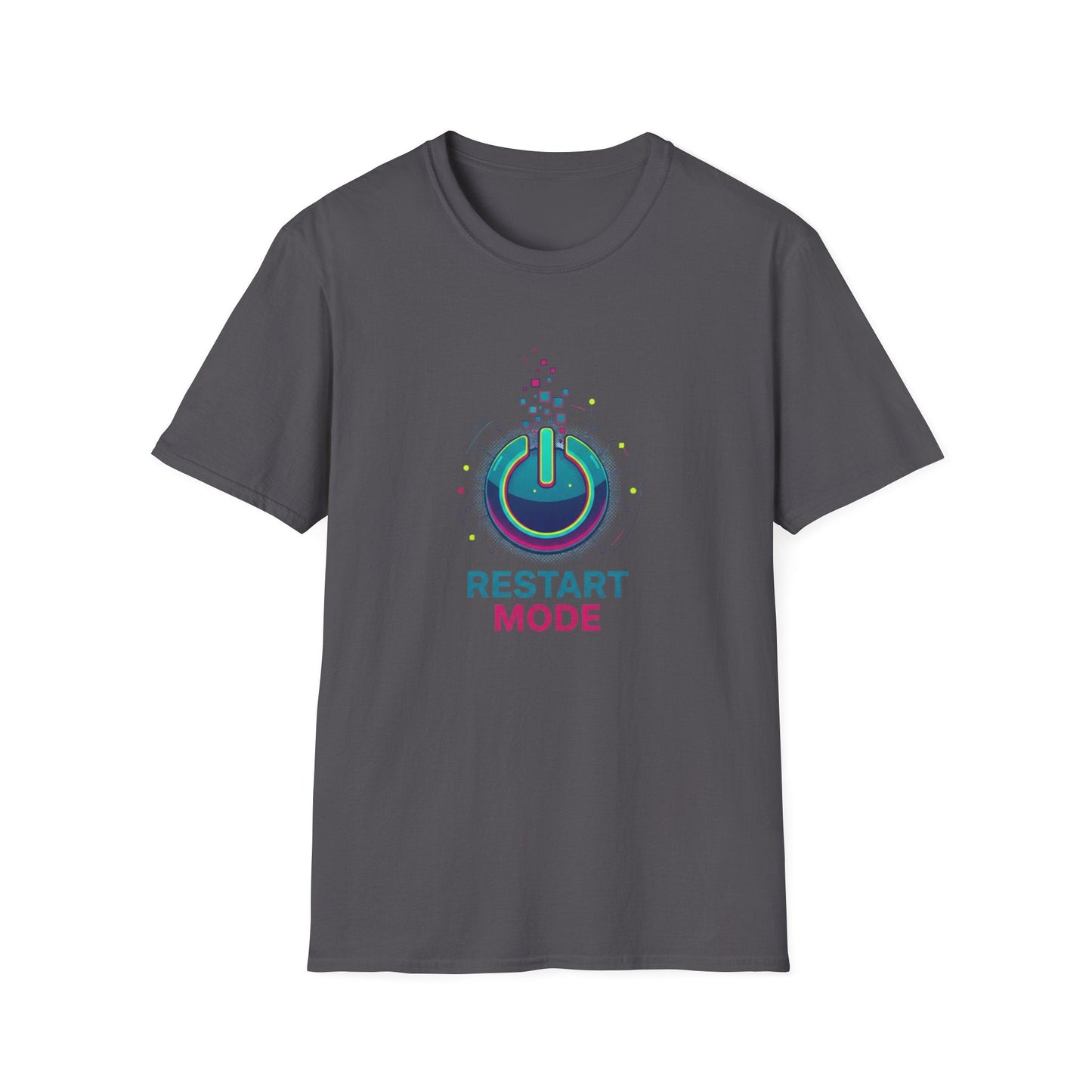 Restart Mode T-Shirt Power Button Graphic Tee - SJM Print Store