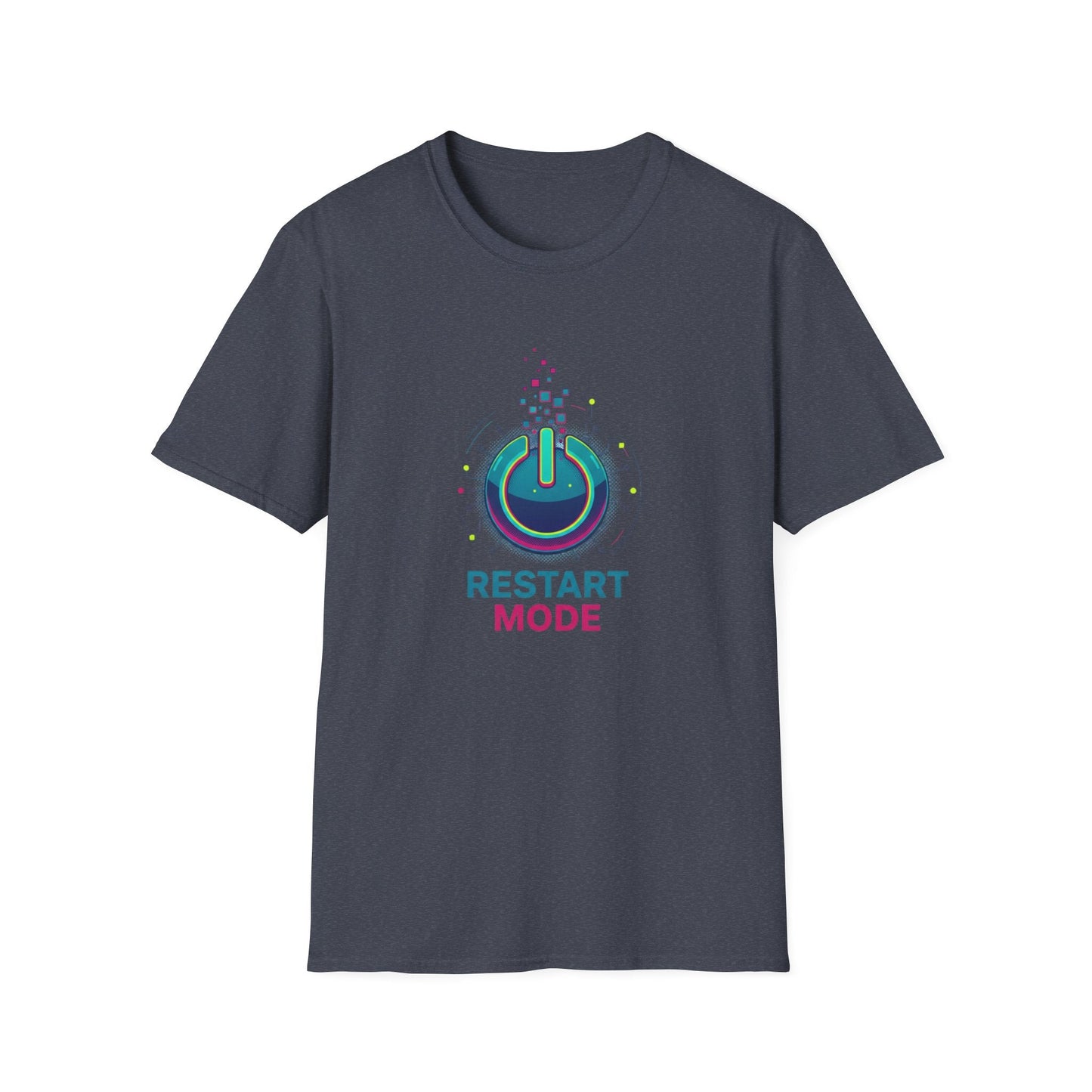 Restart Mode T-Shirt Power Button Graphic Tee - SJM Print Store