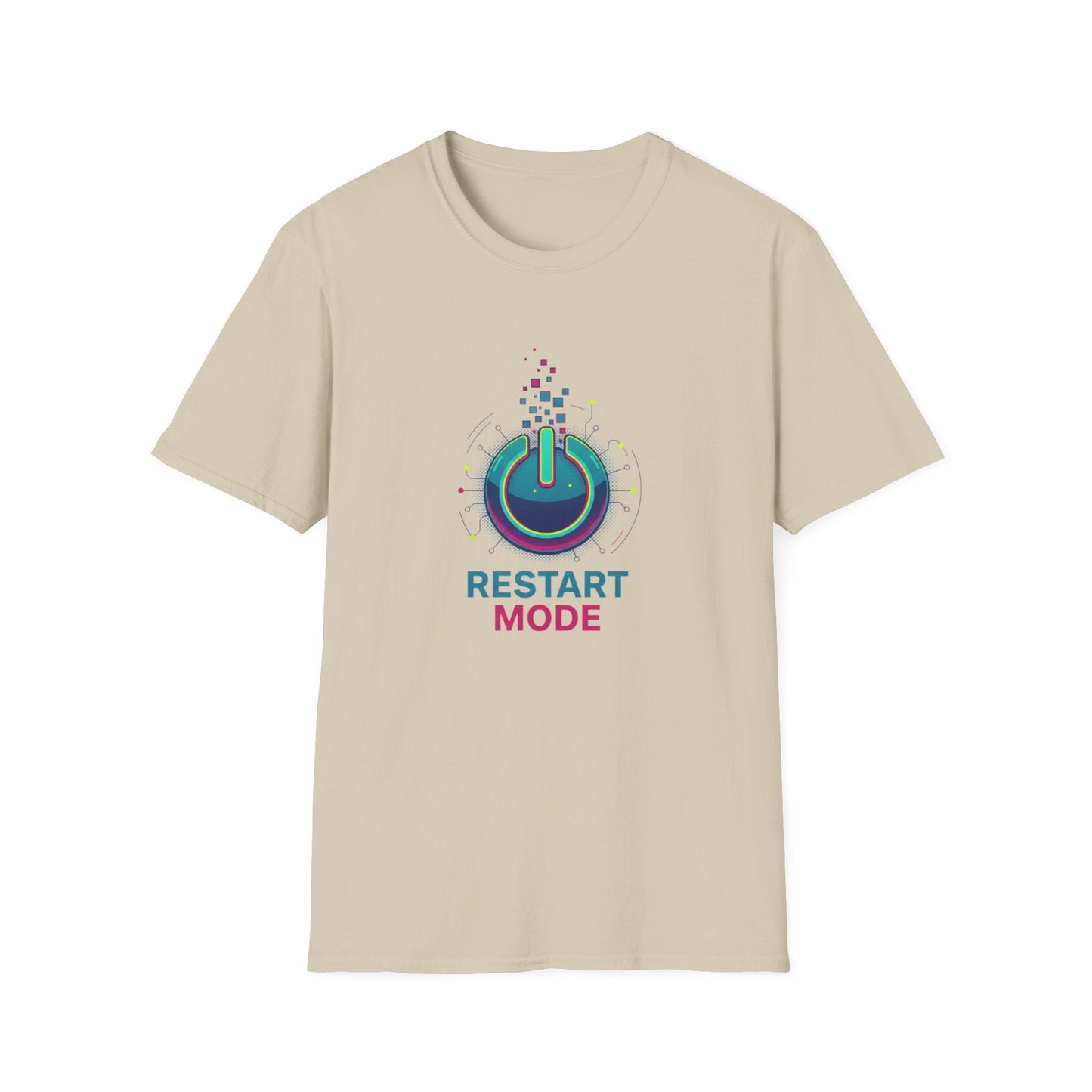 Restart Mode T-Shirt Power Button Graphic Tee - SJM Print Store