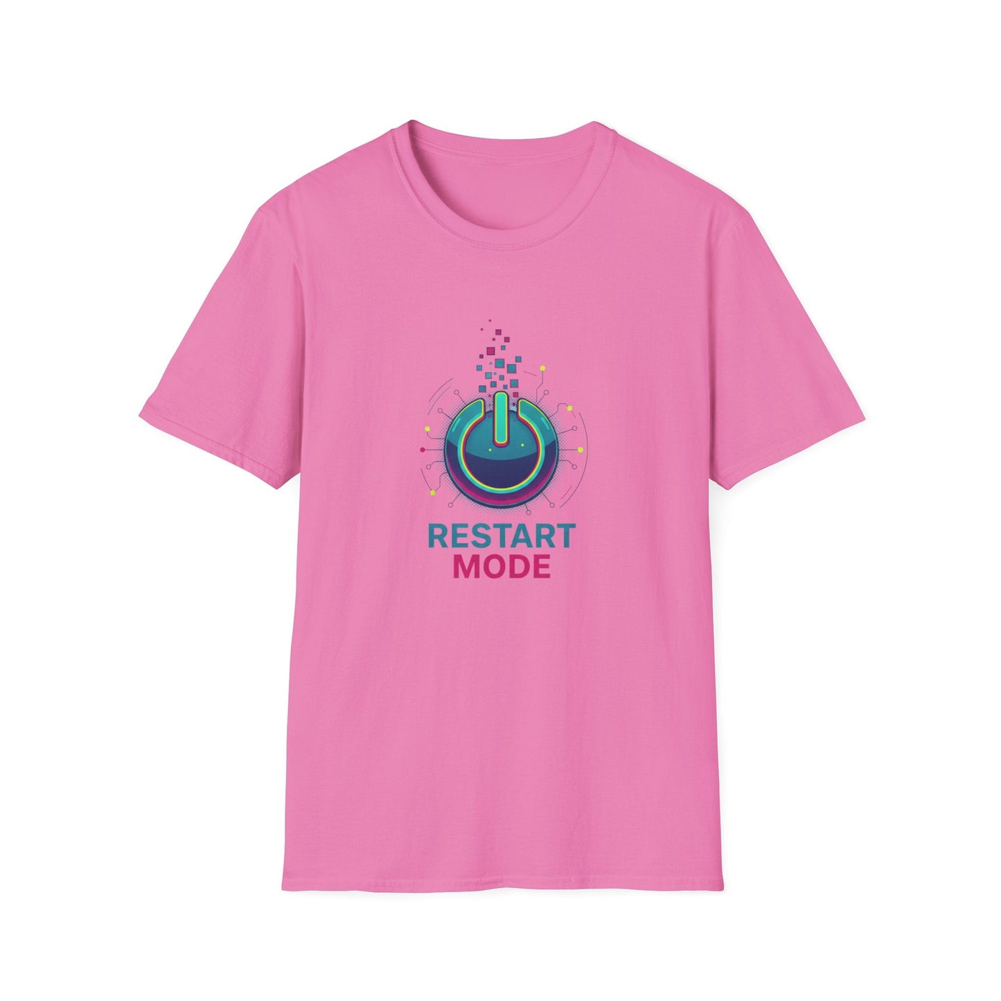 Restart Mode T-Shirt Power Button Graphic Tee - SJM Print Store
