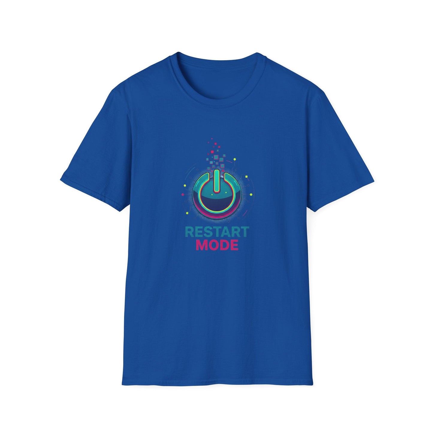Restart Mode T-Shirt Power Button Graphic Tee - SJM Print Store