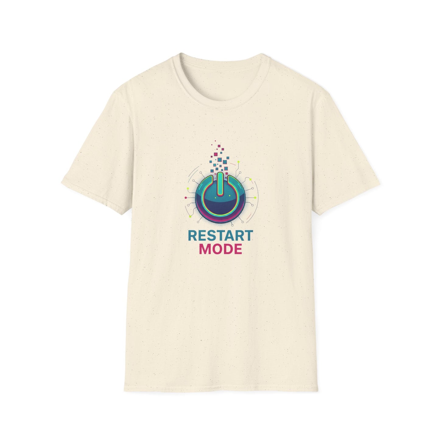 Restart Mode T-Shirt Power Button Graphic Tee - SJM Print Store