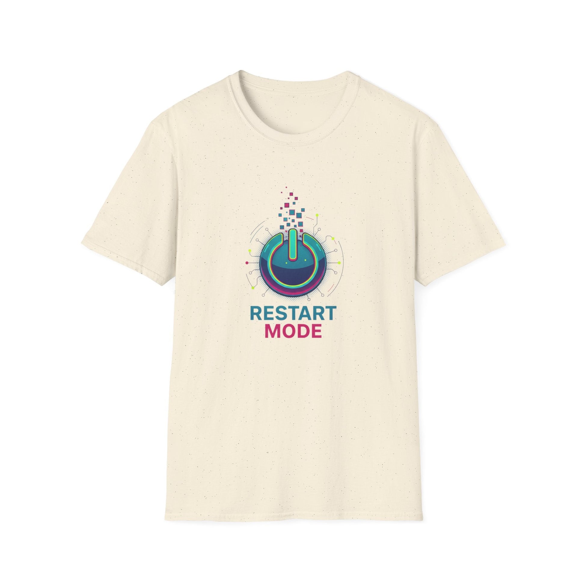 Restart Mode T-Shirt Power Button Graphic Tee - SJM Print Store