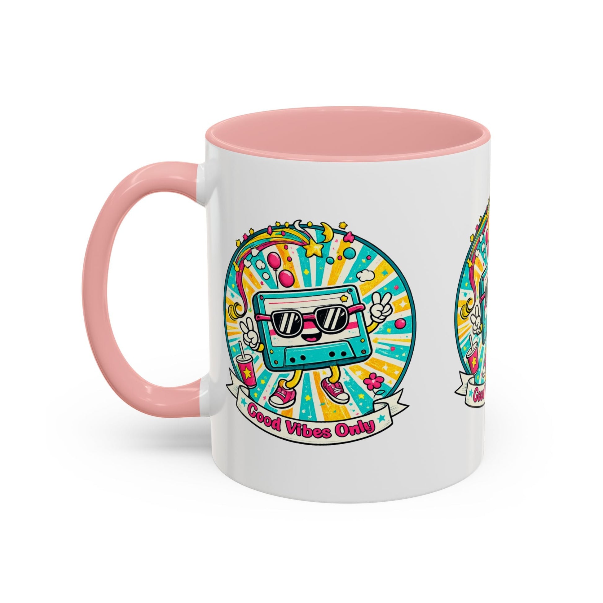 Retro Good Vibes Accent Mug - SJM Print Store