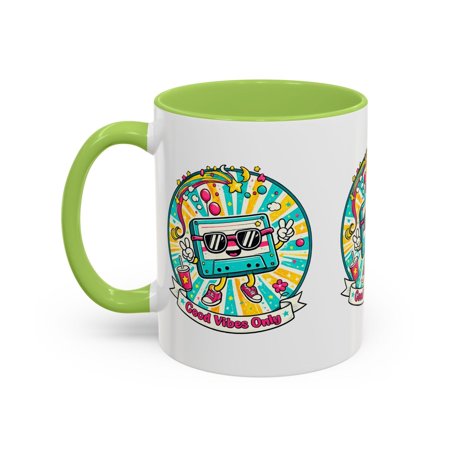 Retro Good Vibes Accent Mug - SJM Print Store