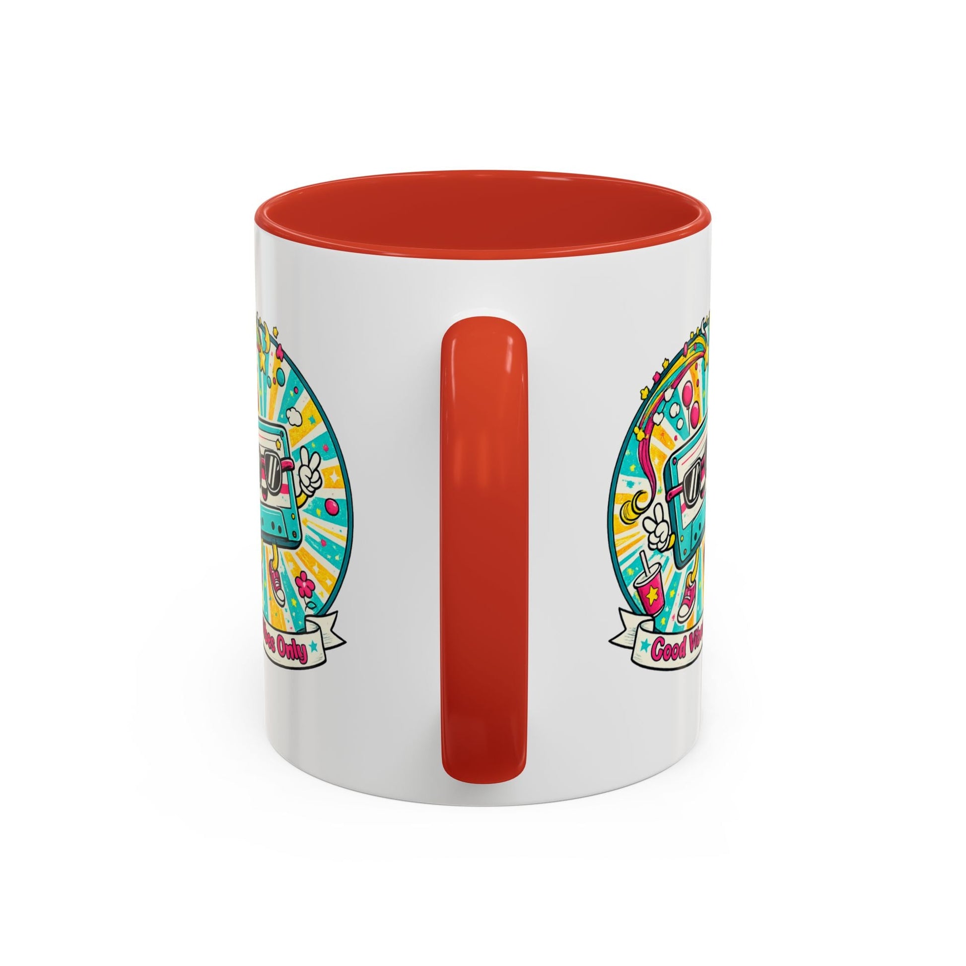 Retro Good Vibes Accent Mug - SJM Print Store