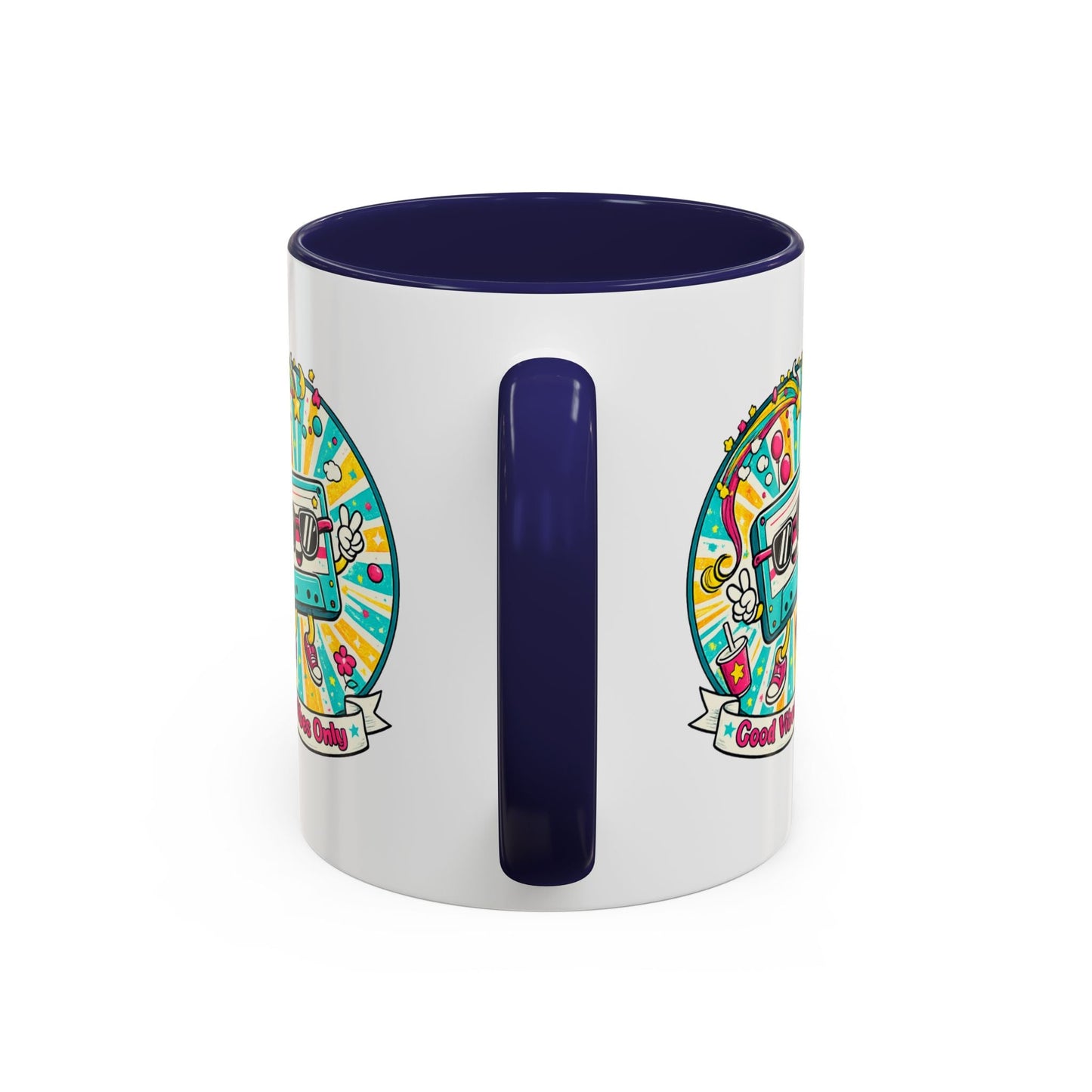 Retro Good Vibes Accent Mug - SJM Print Store