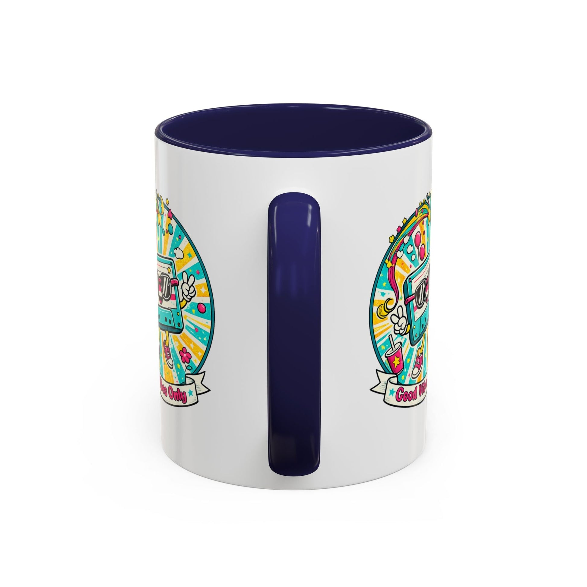Retro Good Vibes Accent Mug - SJM Print Store