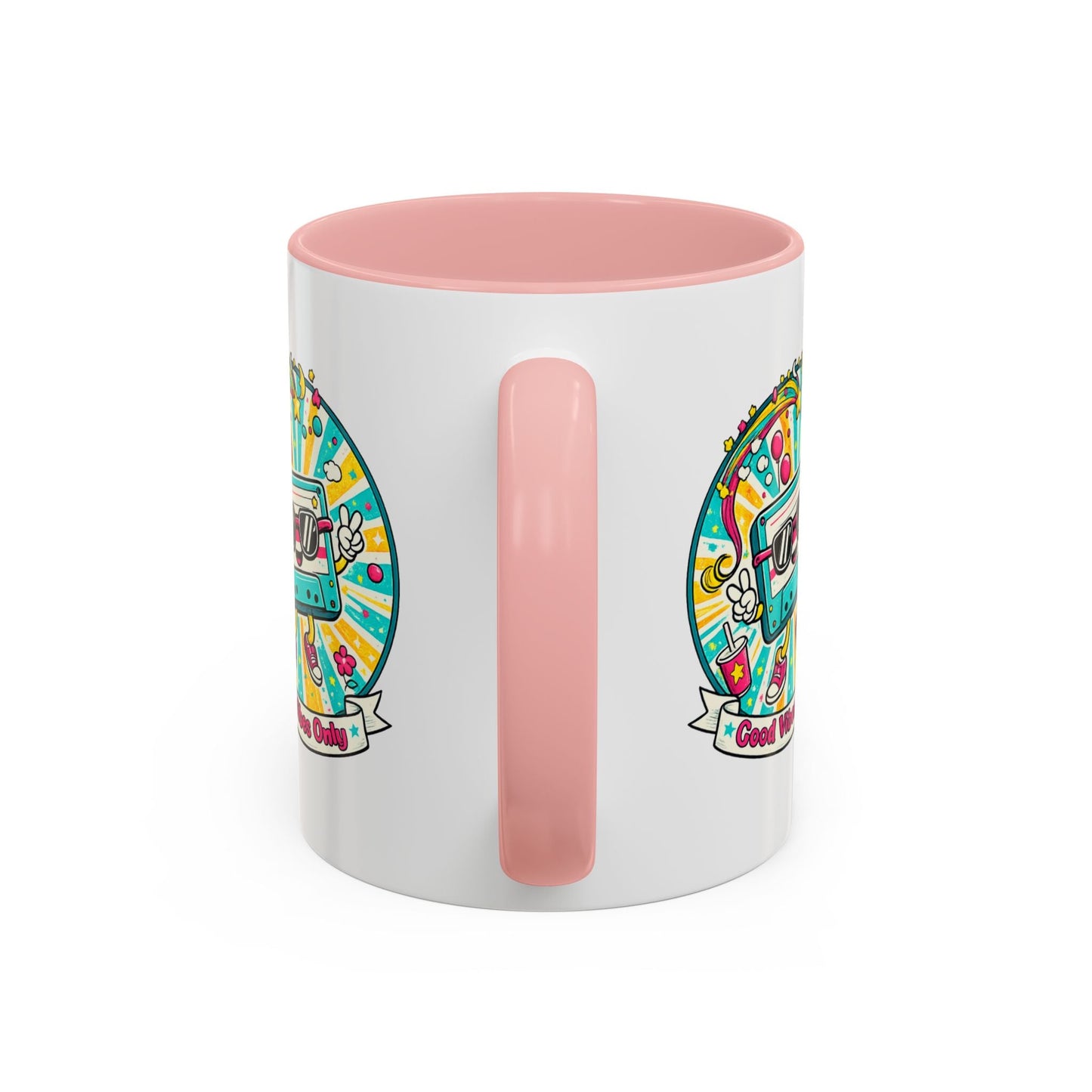 Retro Good Vibes Accent Mug - SJM Print Store