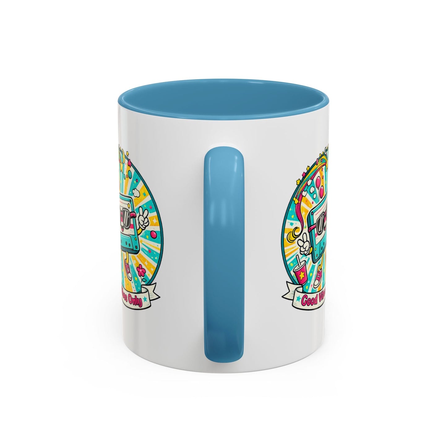 Retro Good Vibes Accent Mug - SJM Print Store
