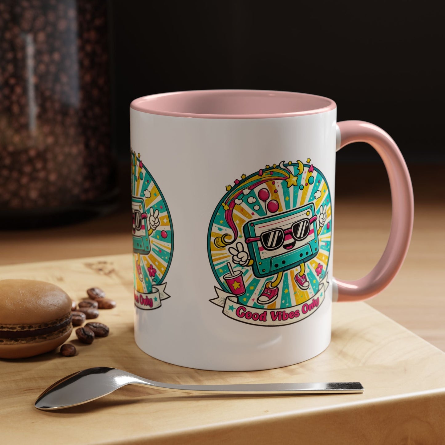 Retro Good Vibes Accent Mug - SJM Print Store