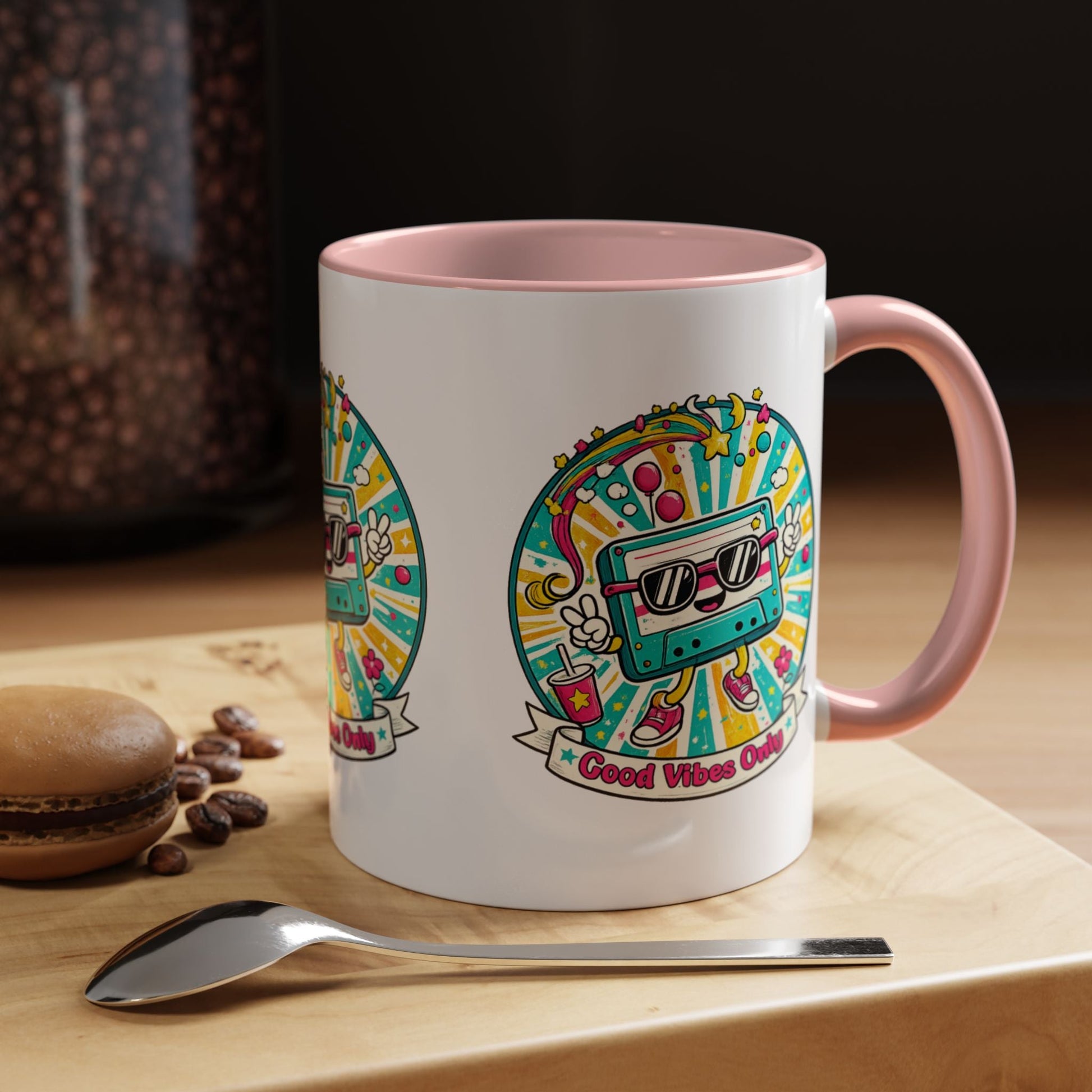 Retro Good Vibes Accent Mug - SJM Print Store