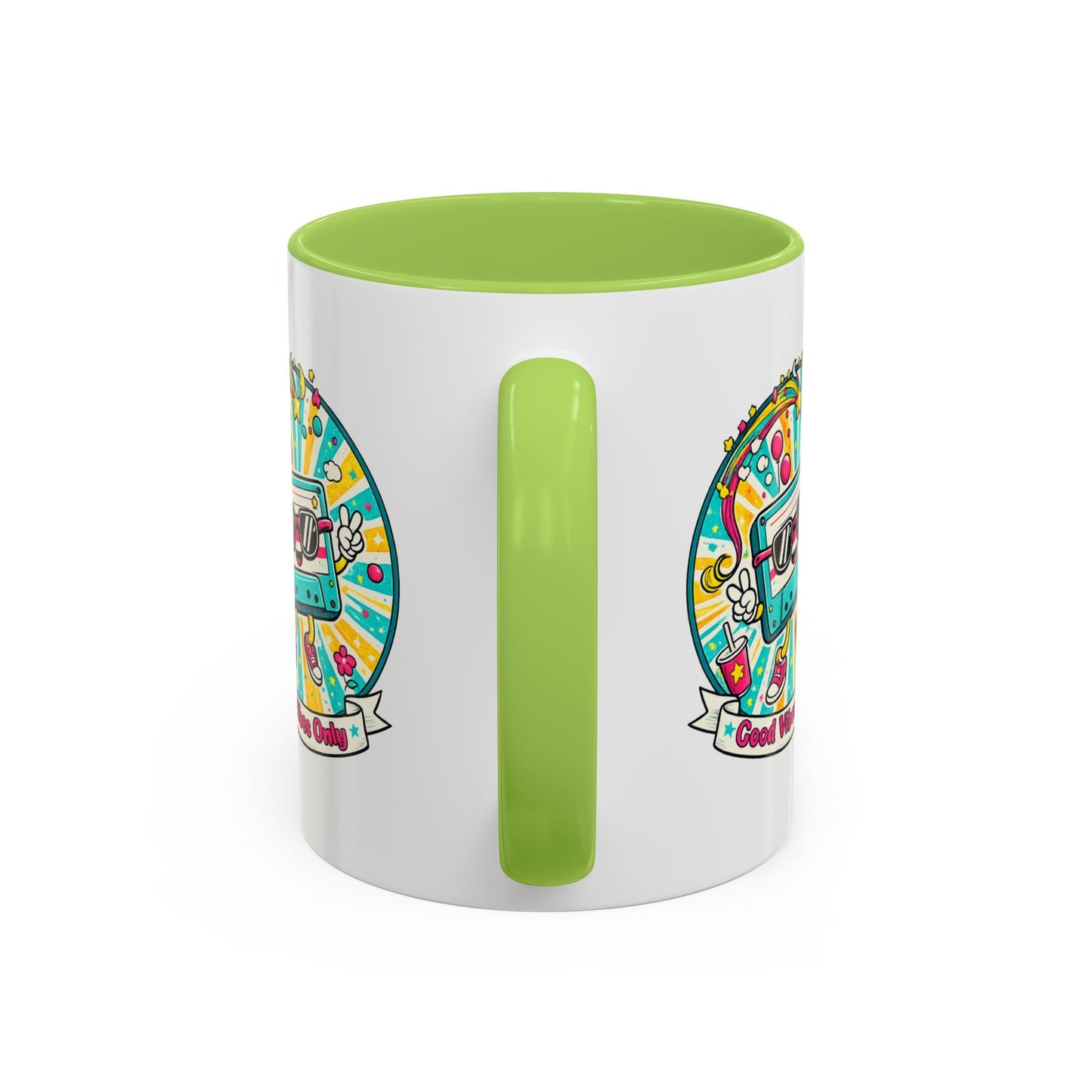 Retro Good Vibes Accent Mug - SJM Print Store