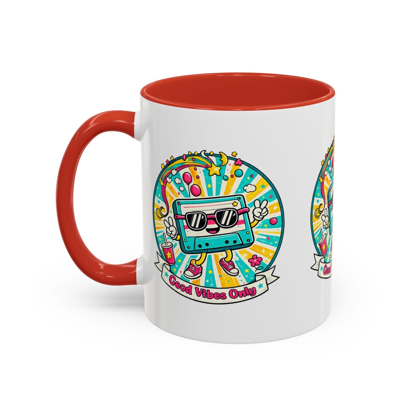 Retro Good Vibes Accent Mug - SJM Print Store