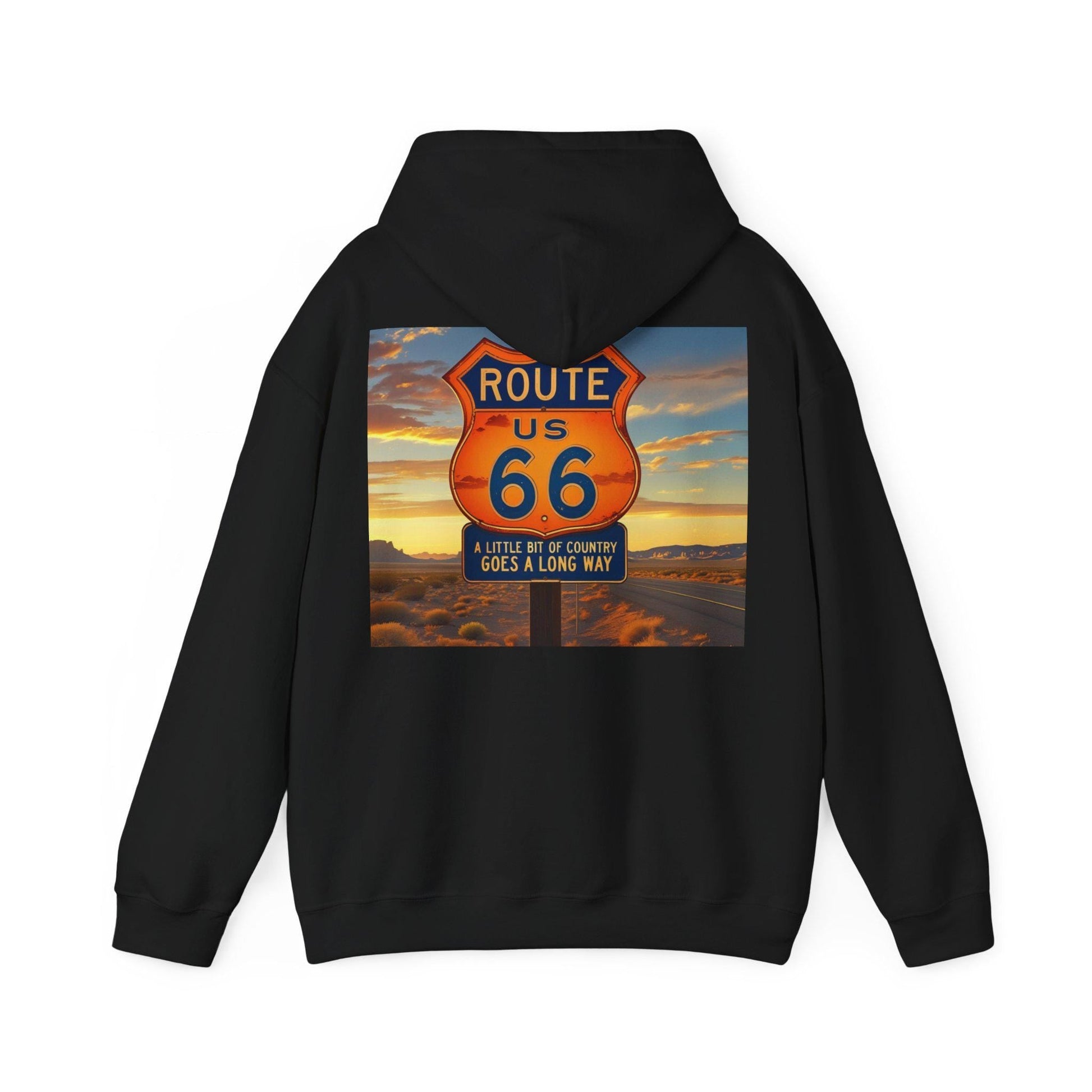Retro Route 66 Hoodie: Vintage Travel Sweatshirt - SJM Print Store