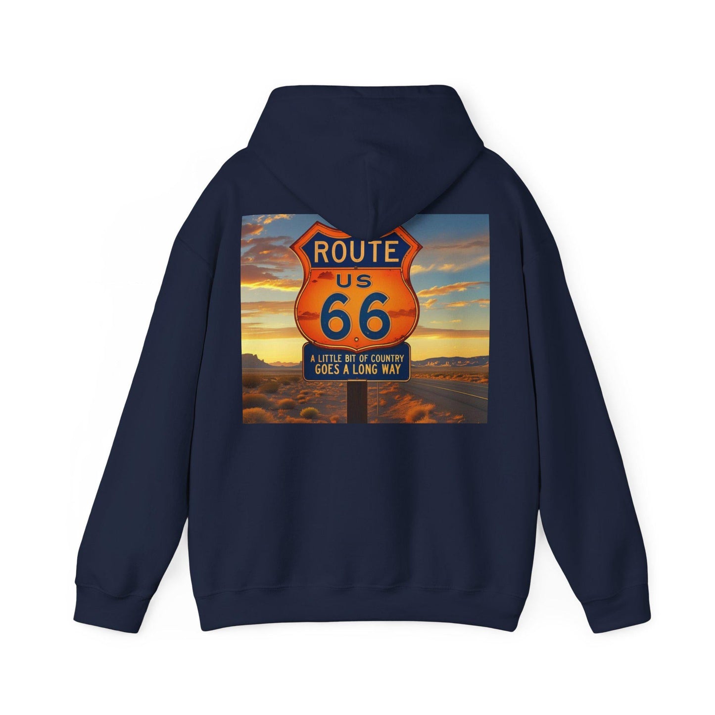 Retro Route 66 Hoodie: Vintage Travel Sweatshirt - SJM Print Store