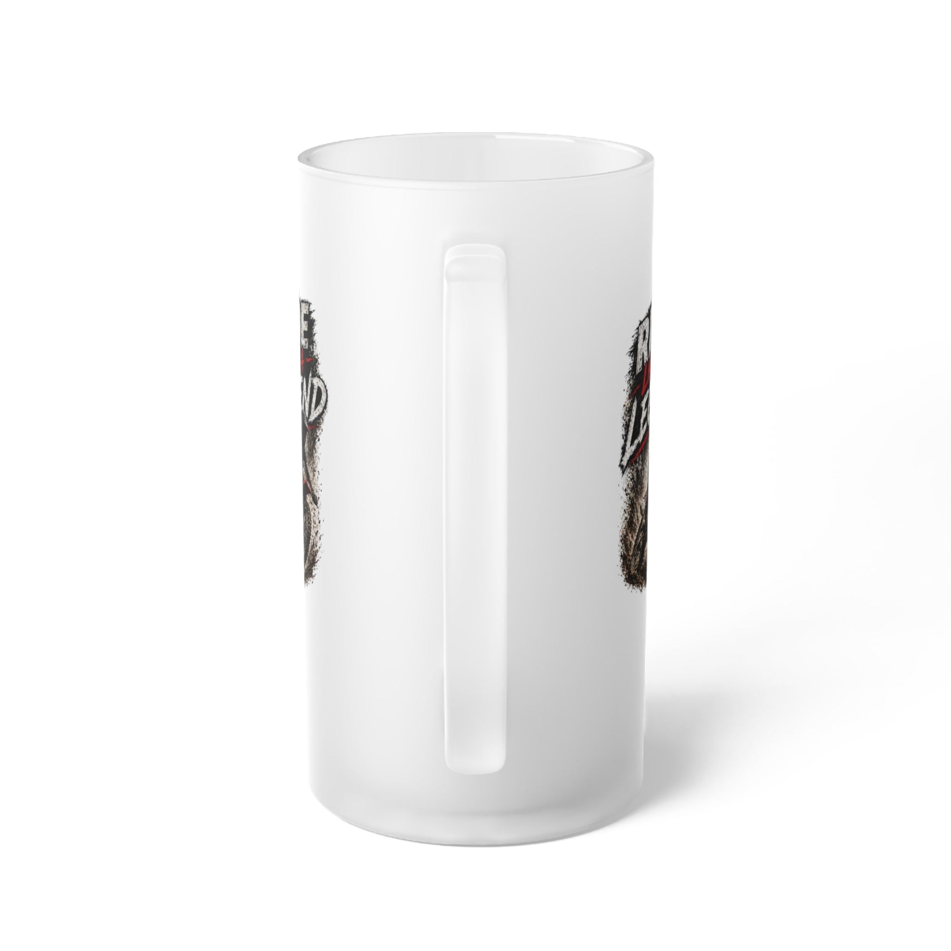 Ride Like a Legend Dirt Bike Frosted Pint Glass - SJM Print Store