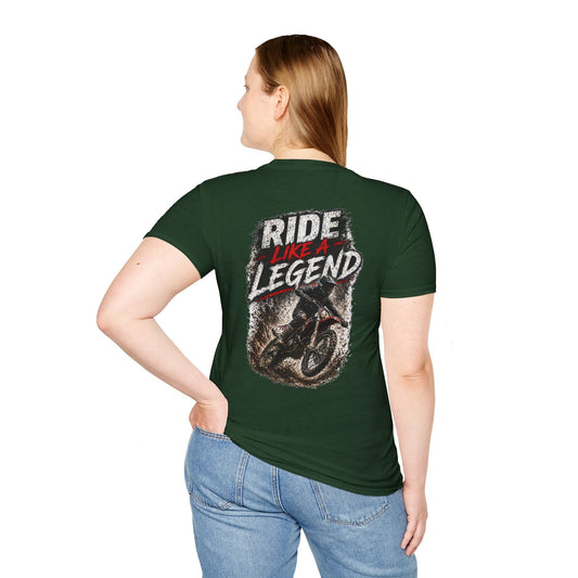 Ride Like a Legend Motocross T-Shirt - SJM Print Store