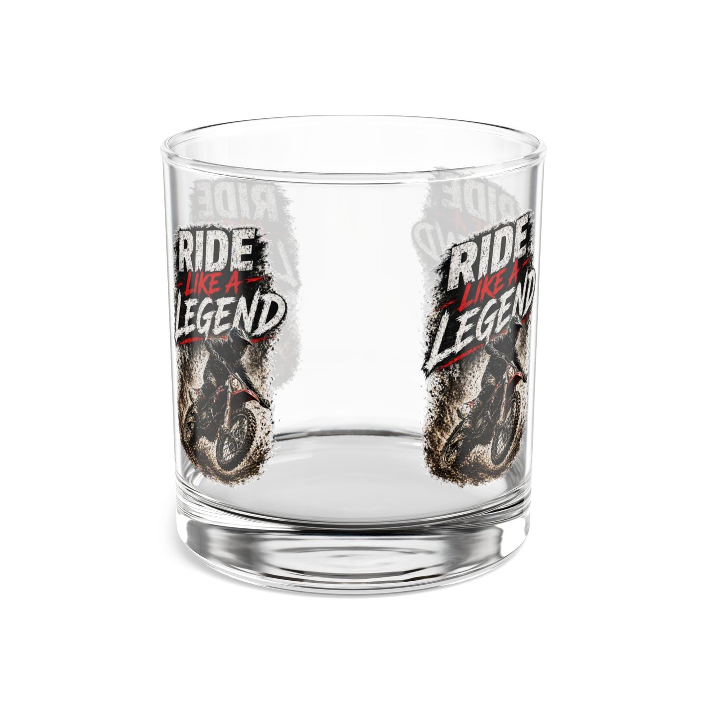 Ride Like a Legend Motocross Whiskey Glass, 10oz - SJM Print Store
