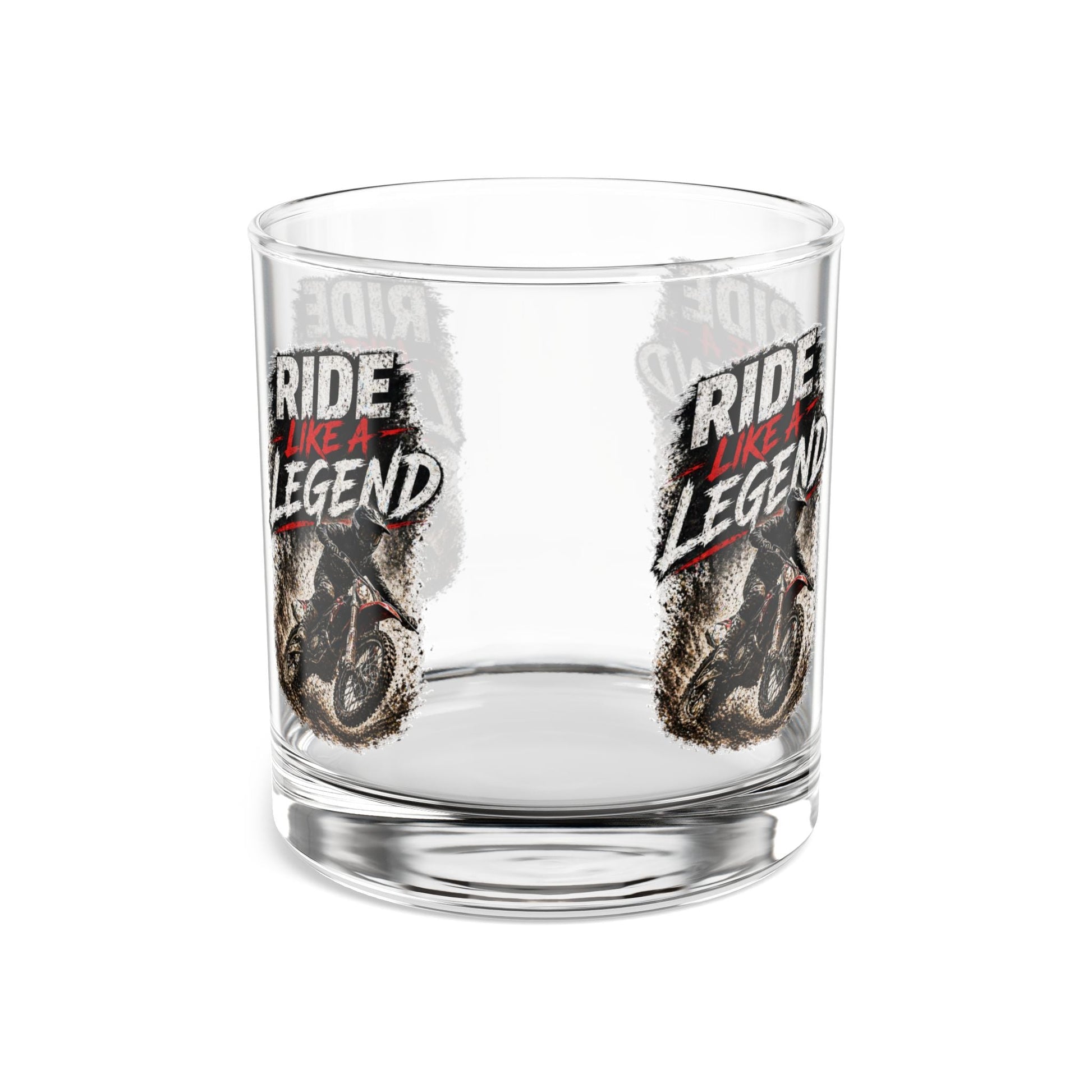Ride Like a Legend Motocross Whiskey Glass, 10oz - SJM Print Store