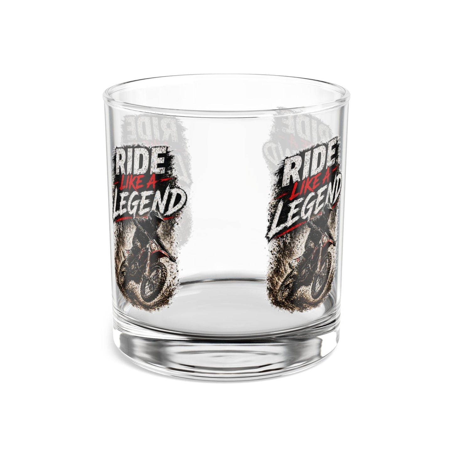 Ride Like a Legend Motocross Whiskey Glass, 10oz - SJM Print Store