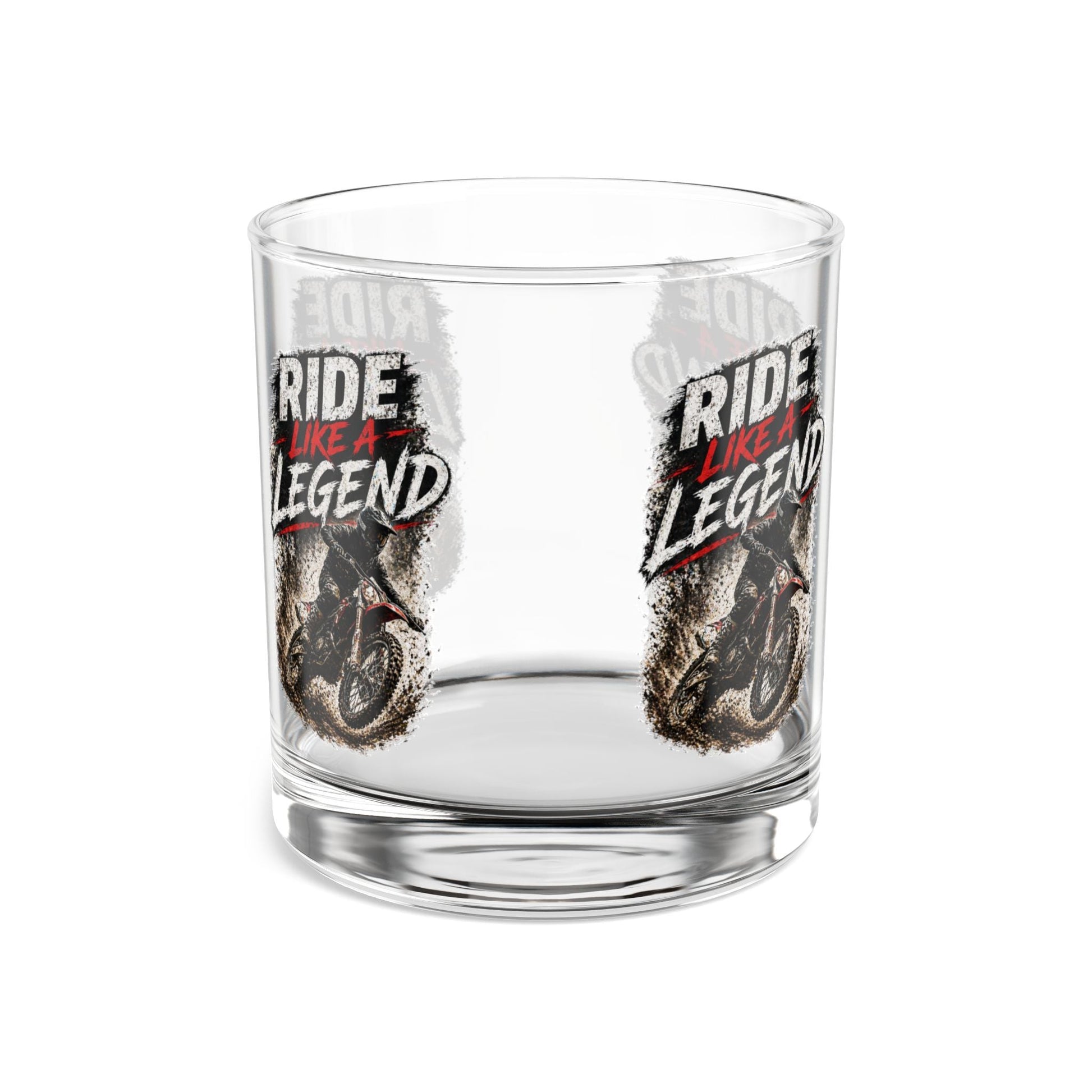 Ride Like a Legend Motocross Whiskey Glass, 10oz - SJM Print Store
