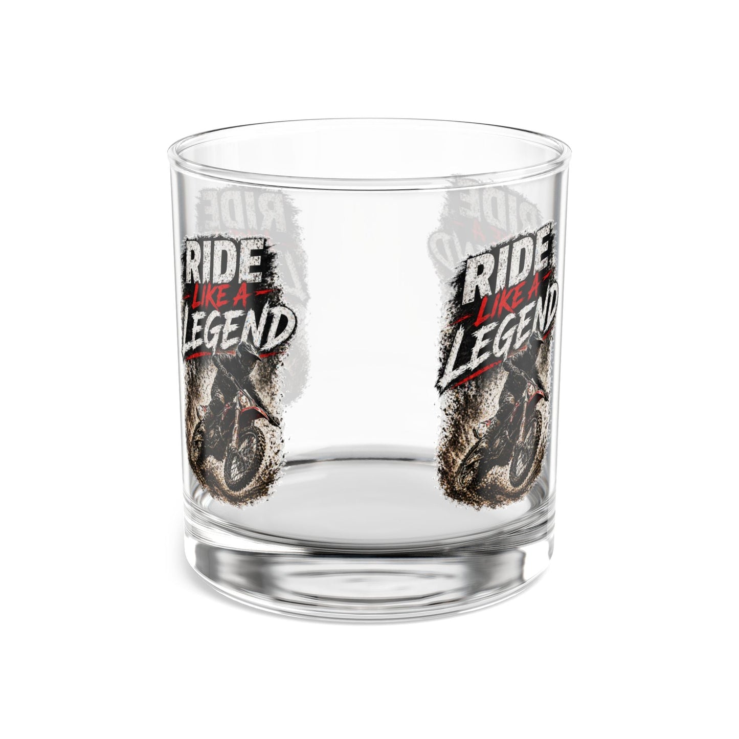 Ride Like a Legend Motocross Whiskey Glass, 10oz - SJM Print Store