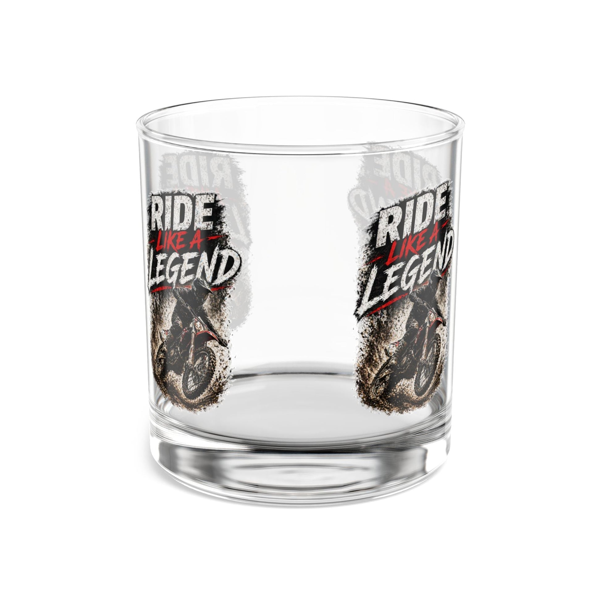 Ride Like a Legend Motocross Whiskey Glass, 10oz - SJM Print Store