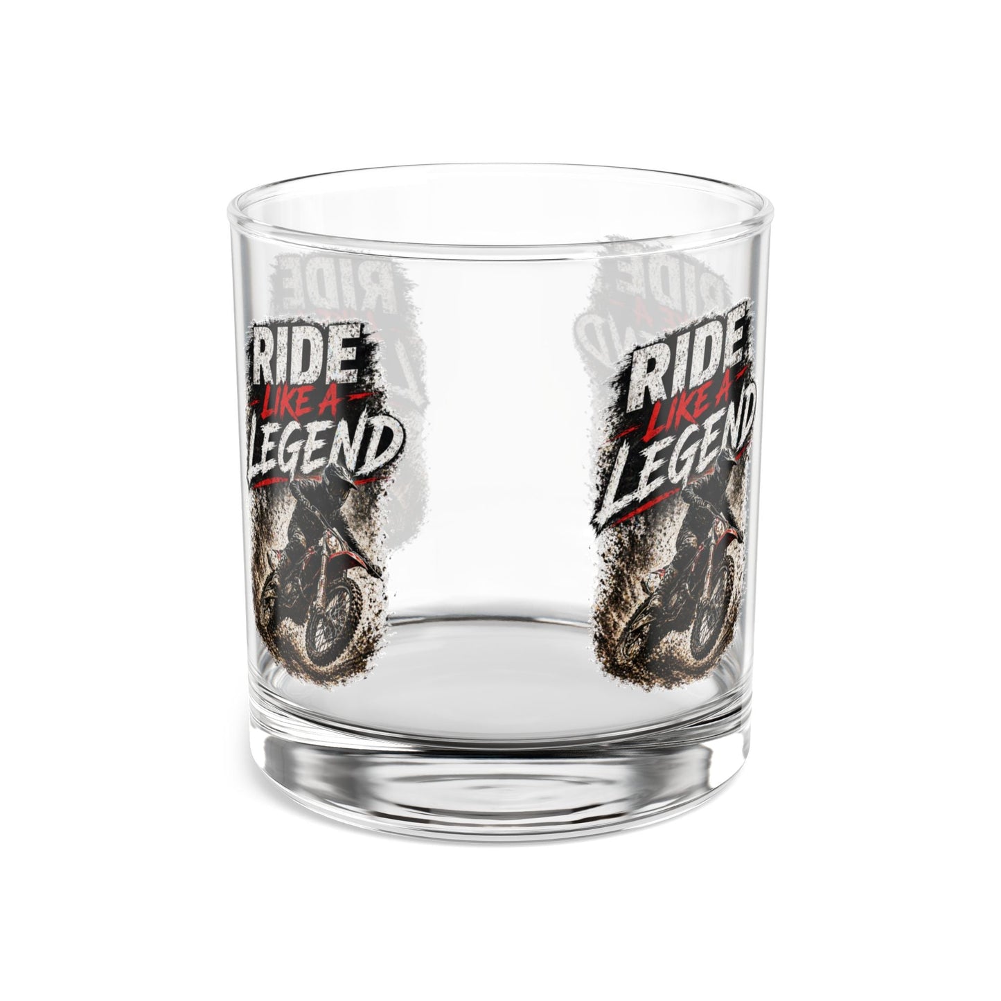Ride Like a Legend Motocross Whiskey Glass, 10oz - SJM Print Store